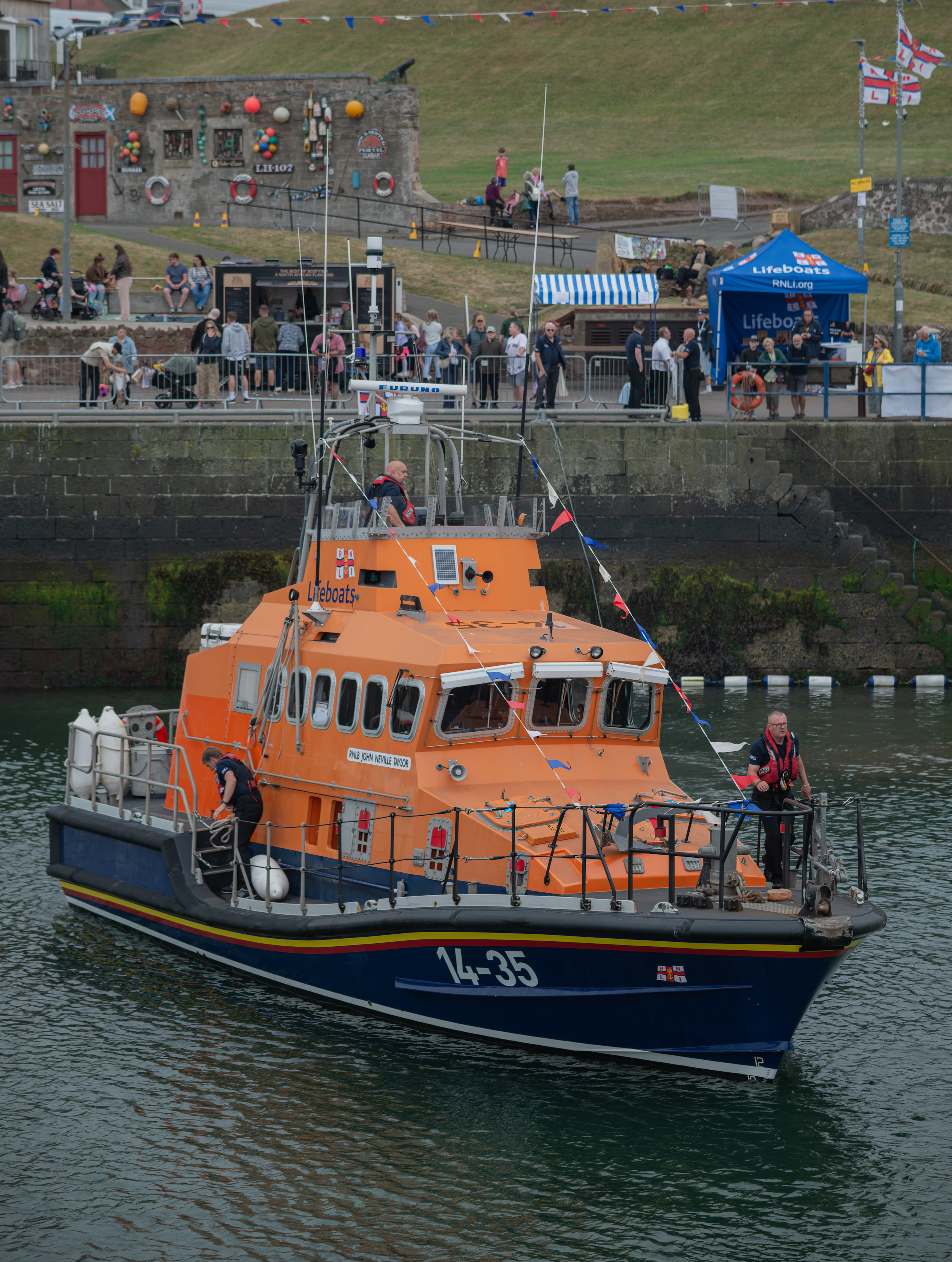 Lifeboat in harbour.