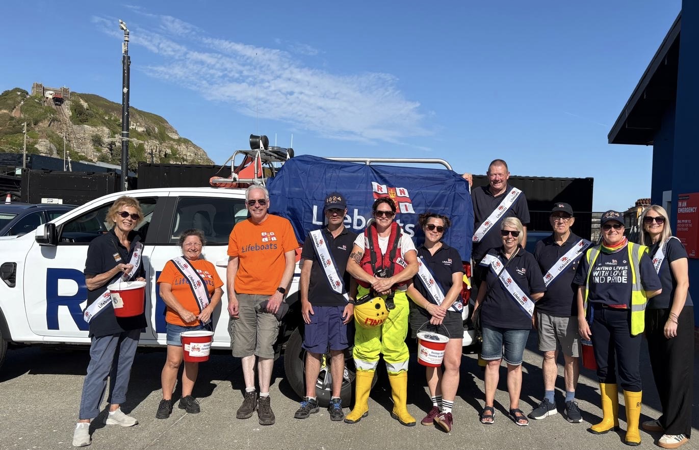 group of volunteers getting ready for carnival parade