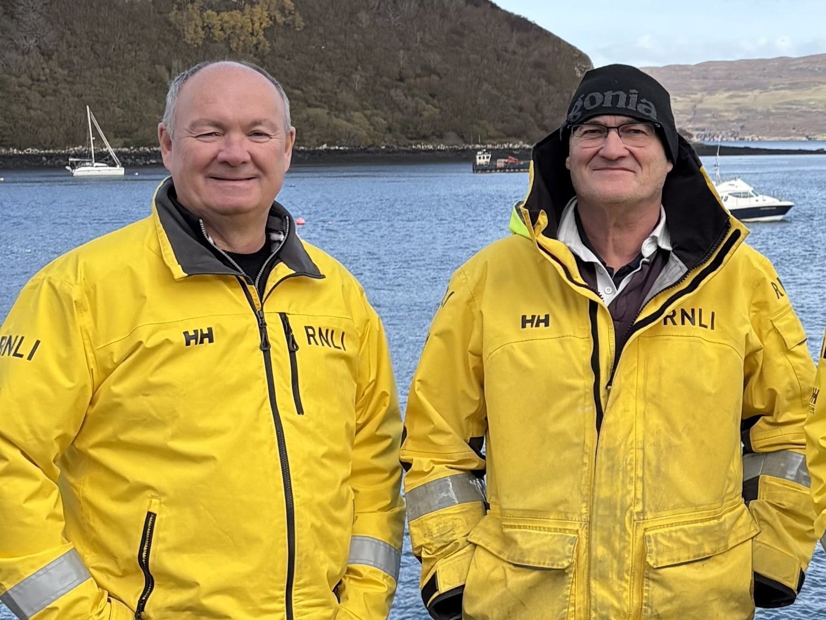 Long serving crew members David Beaton (left) and John Nicolson (right).