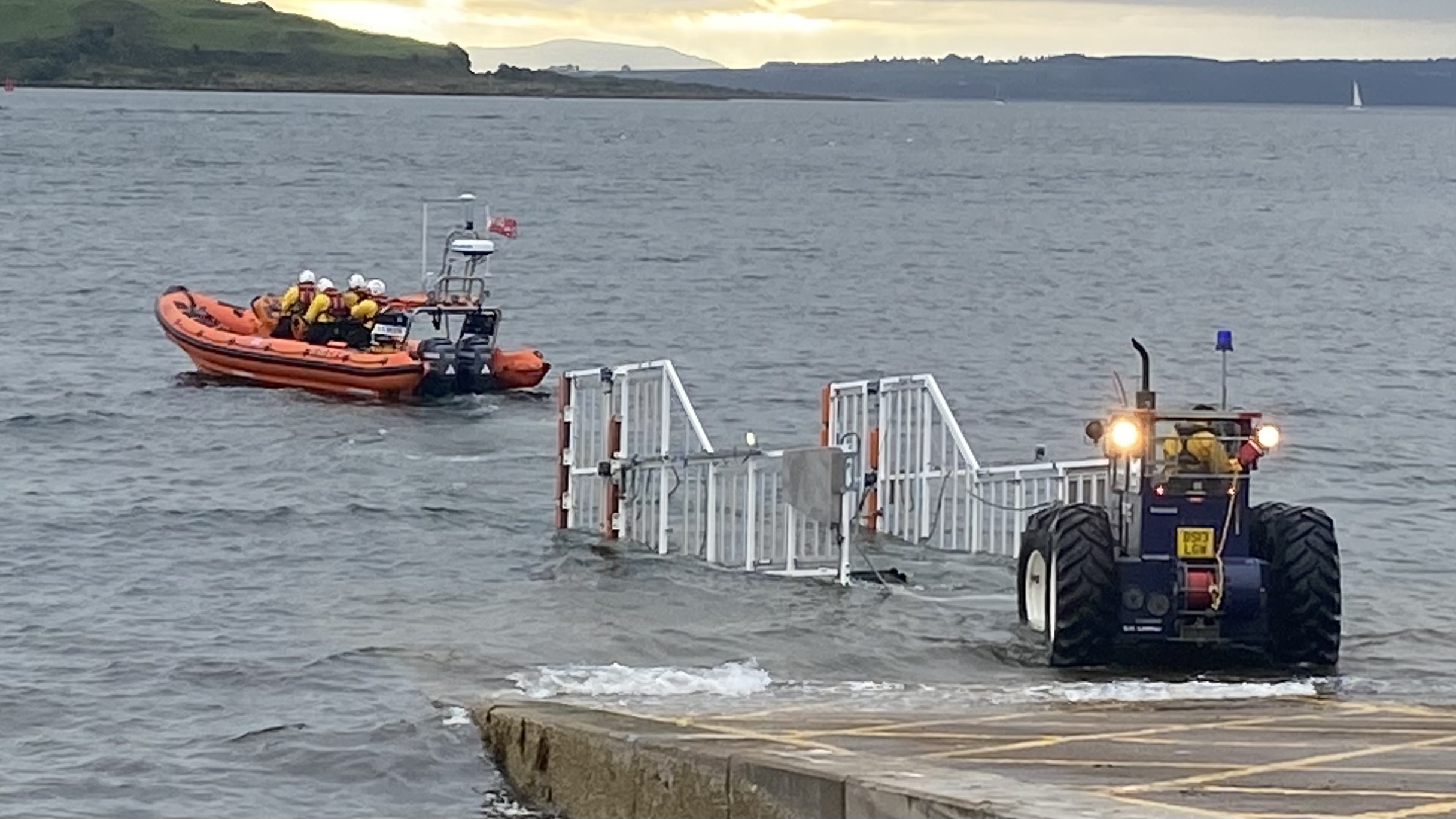 Launch of Largs RNLI lifeboat