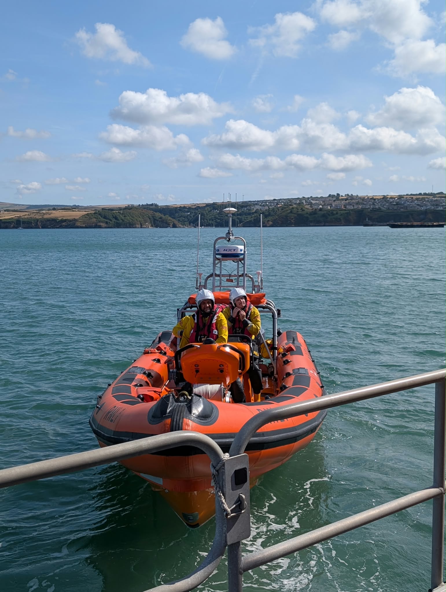 Cardigan’s Atlantic 85 lifeboat Albatross who turned up in support of the open day.
