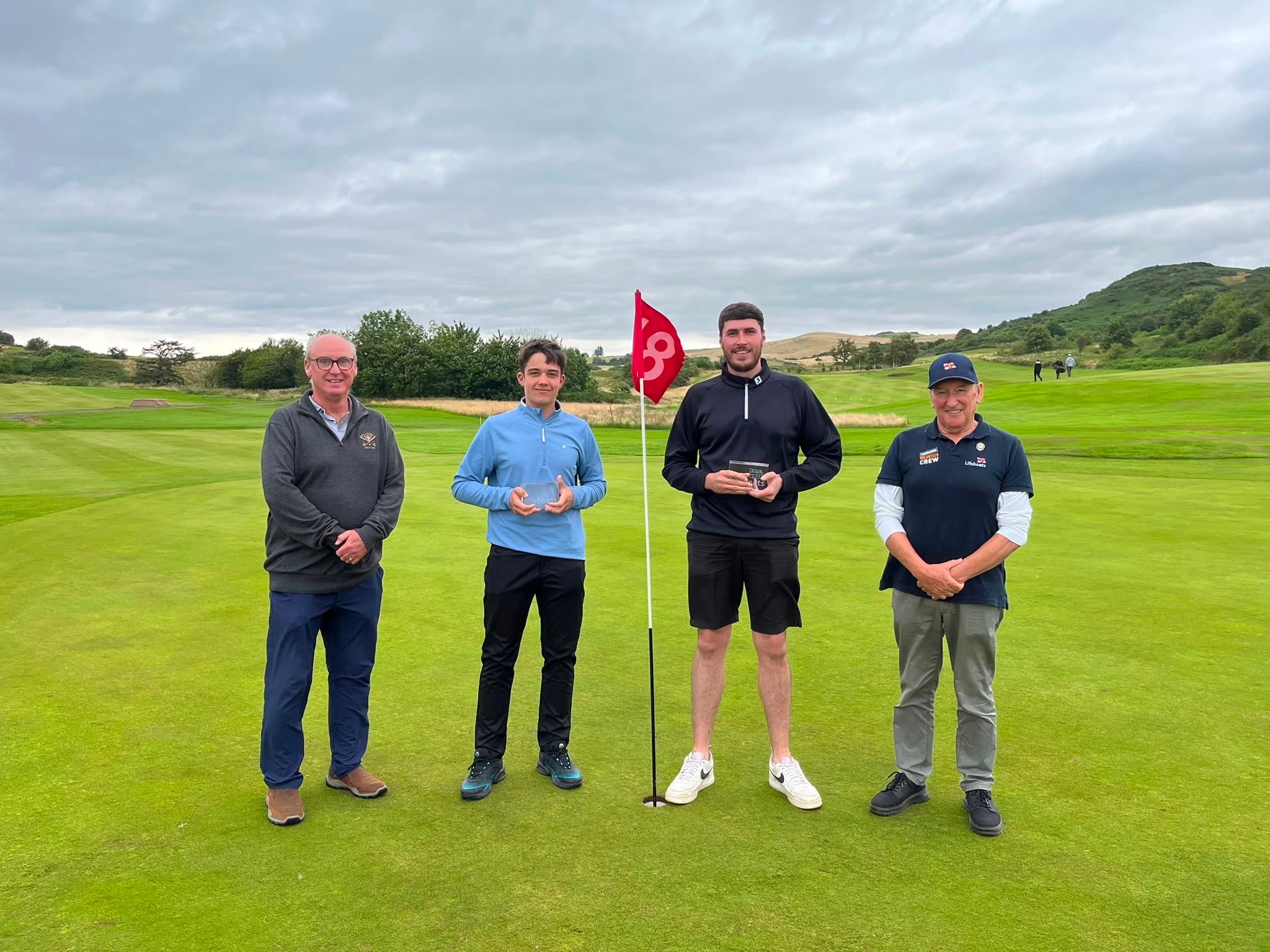 Club captain John McGarrity, Frazer and Mark McArthur and Philip Ewing