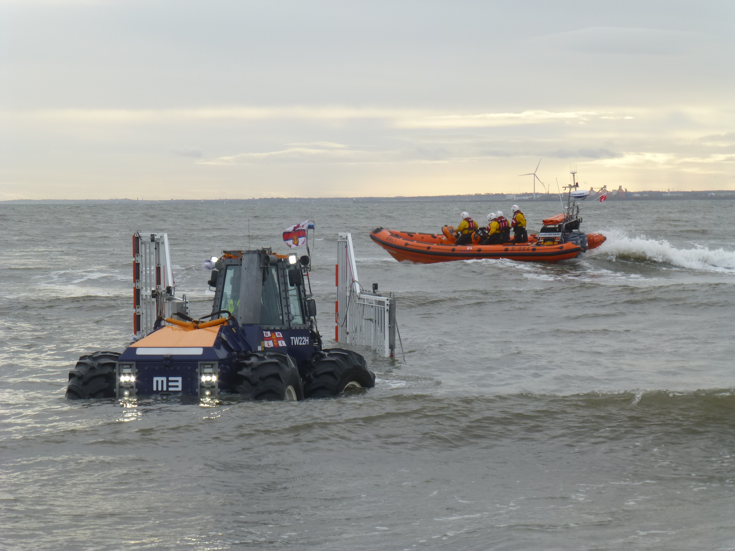 Lifeboat at sea