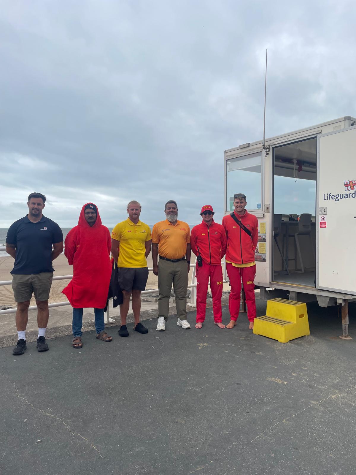 CIPRB visiting RNLI lifeguards on service