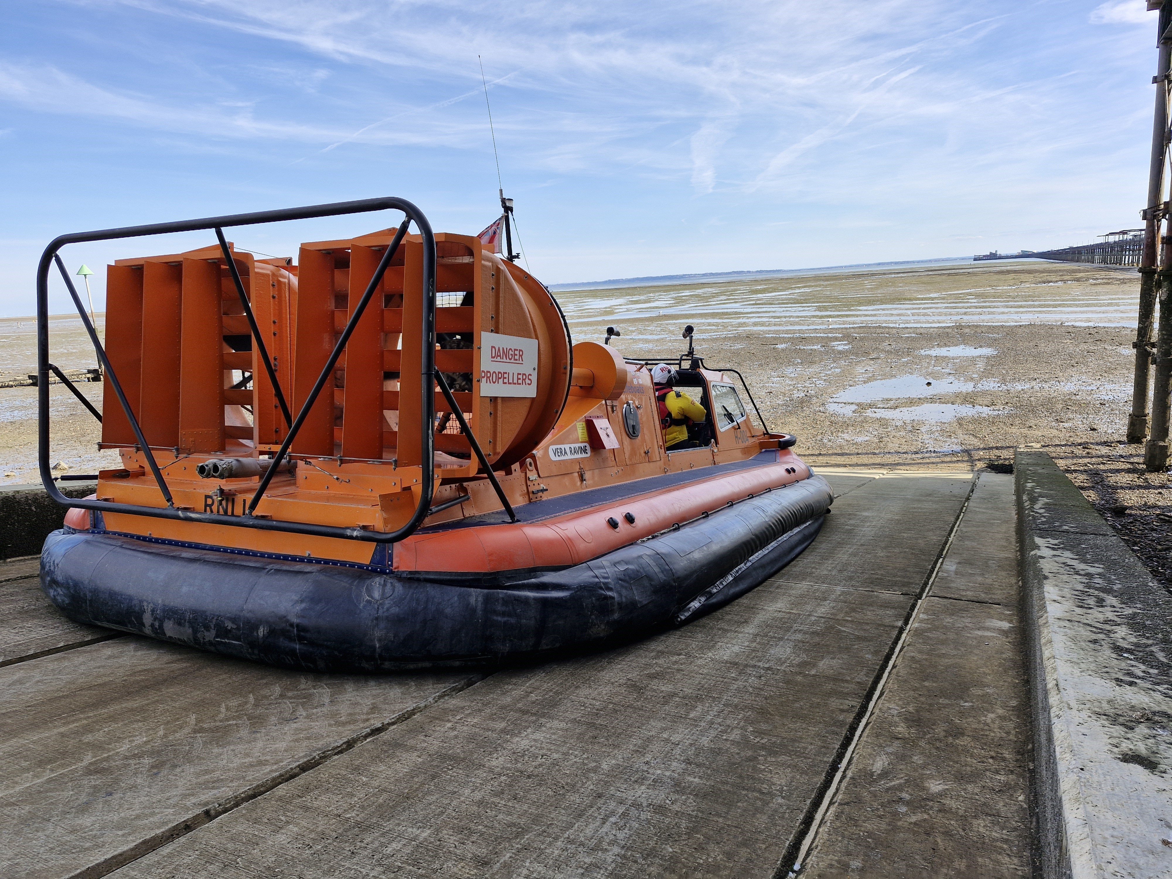Southend RNLI hovercraft launches into service