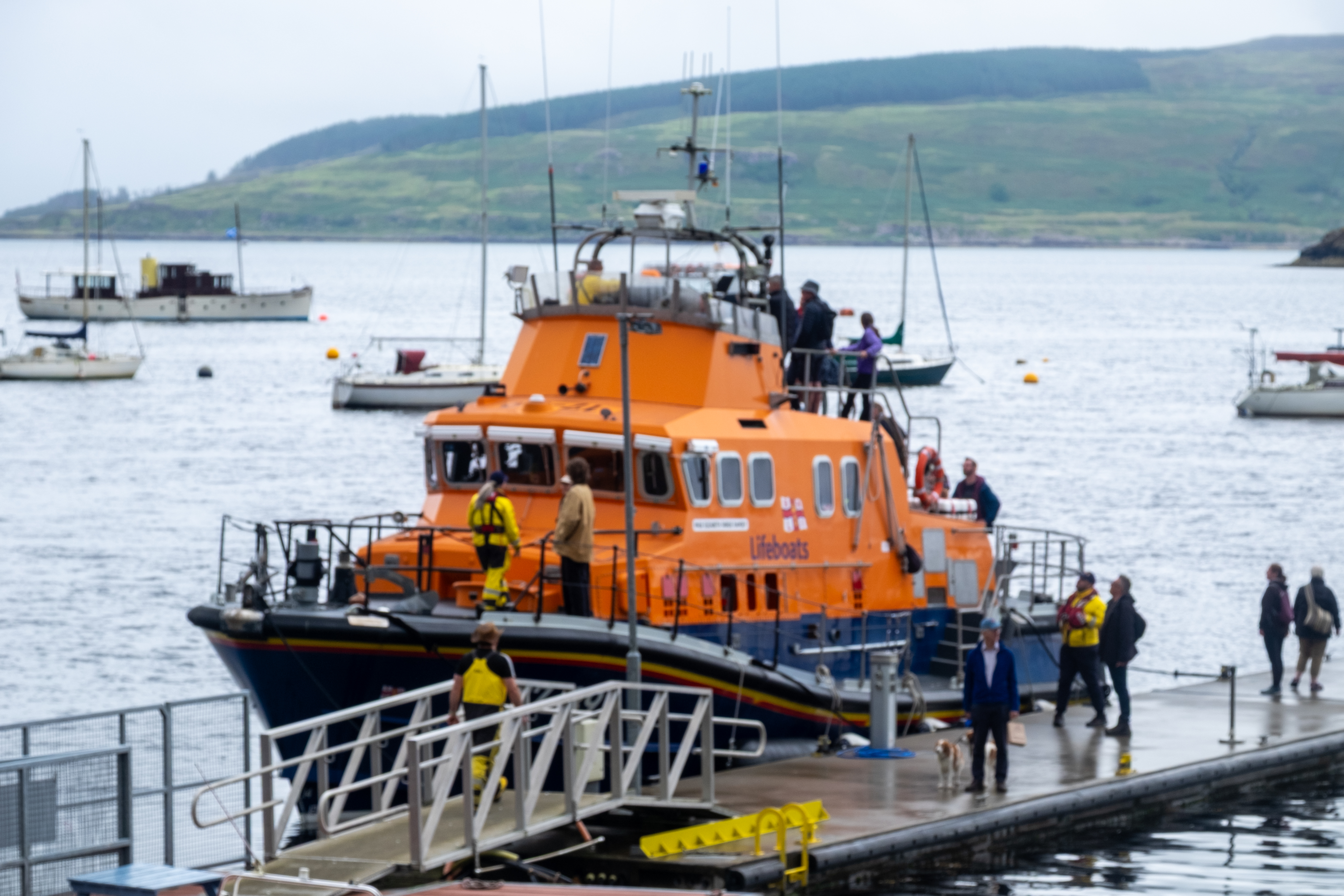 Tobermory's Severn class lifeboat at Lifeboat Day