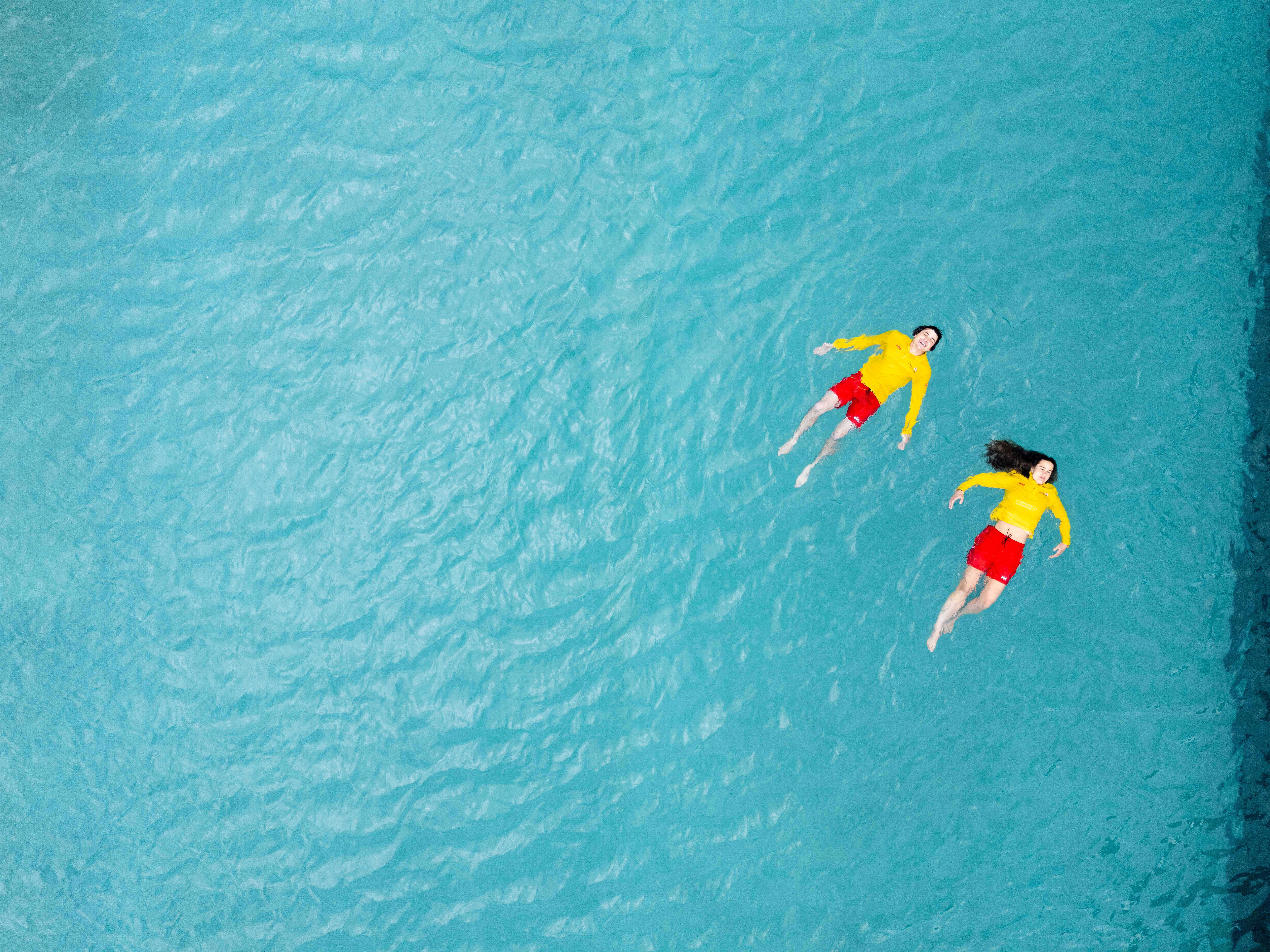 RNLI lifeguards showcasing Float to Live