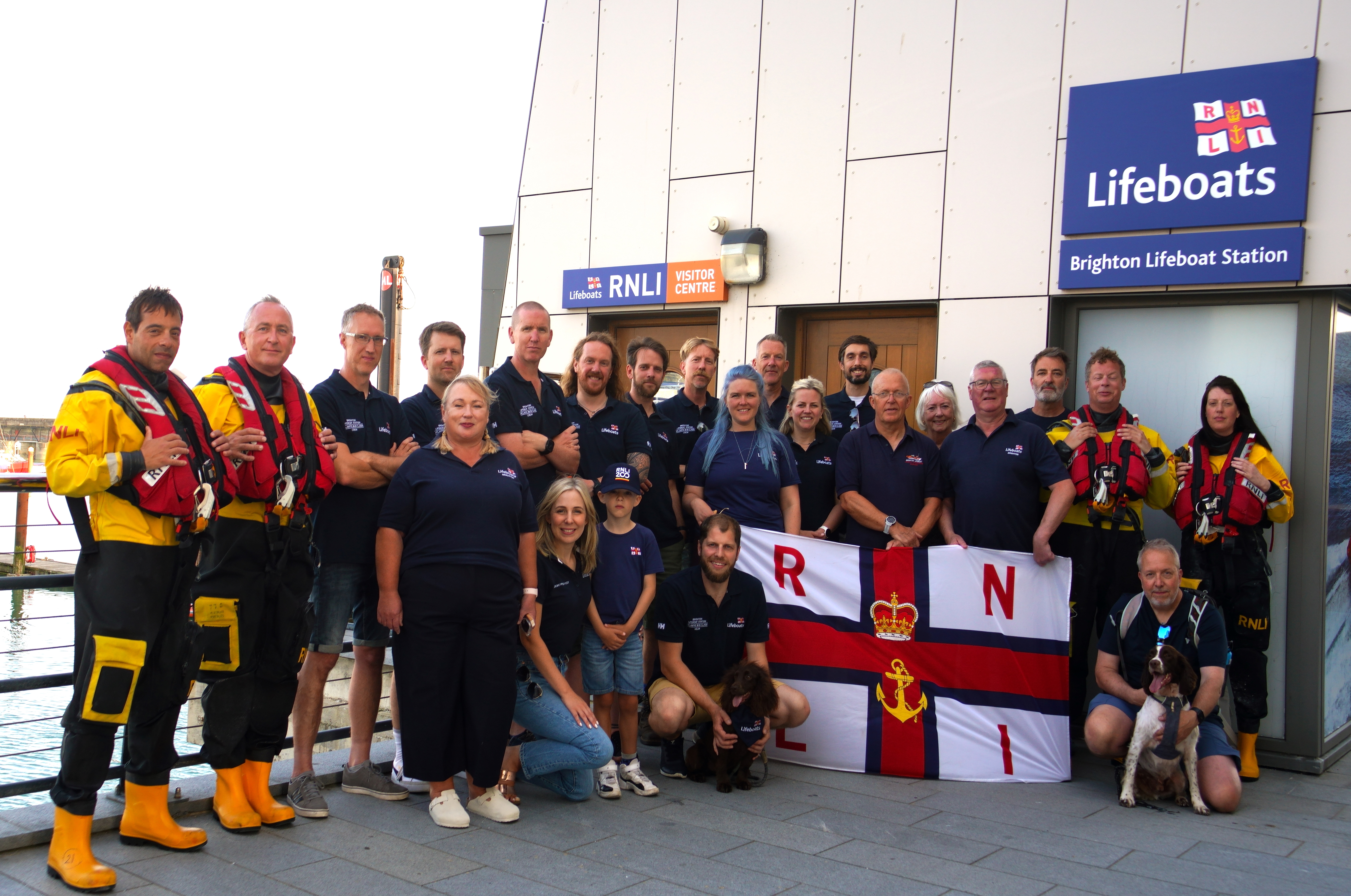 Brighton crew on the 200 anniversary of the RNLI