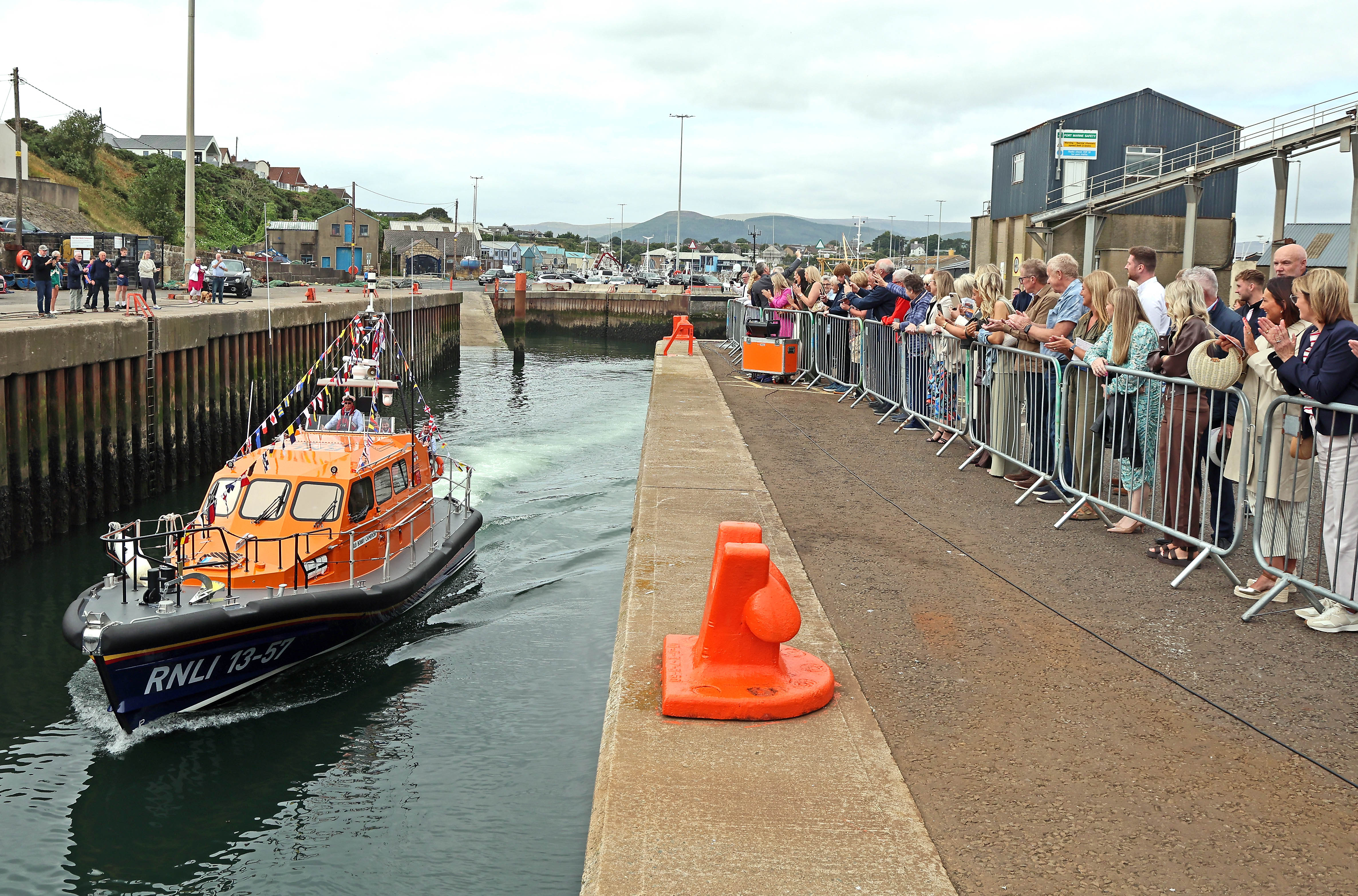 Kilkeel RNLI's Shannon class lifeboat after the official naming ceremony