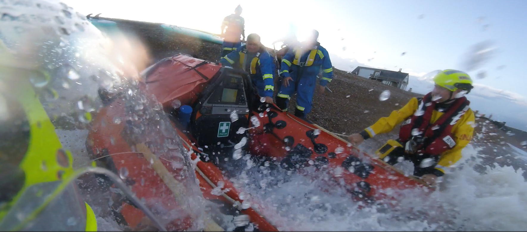 Handover to the Coastguard Rescue Team.