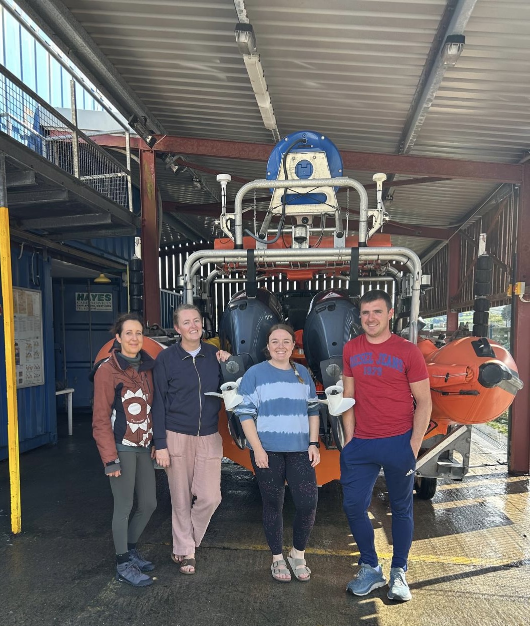 crew today - Deirdre Forristal, Ríona Casey, Lily Riddle and Sean Walsh