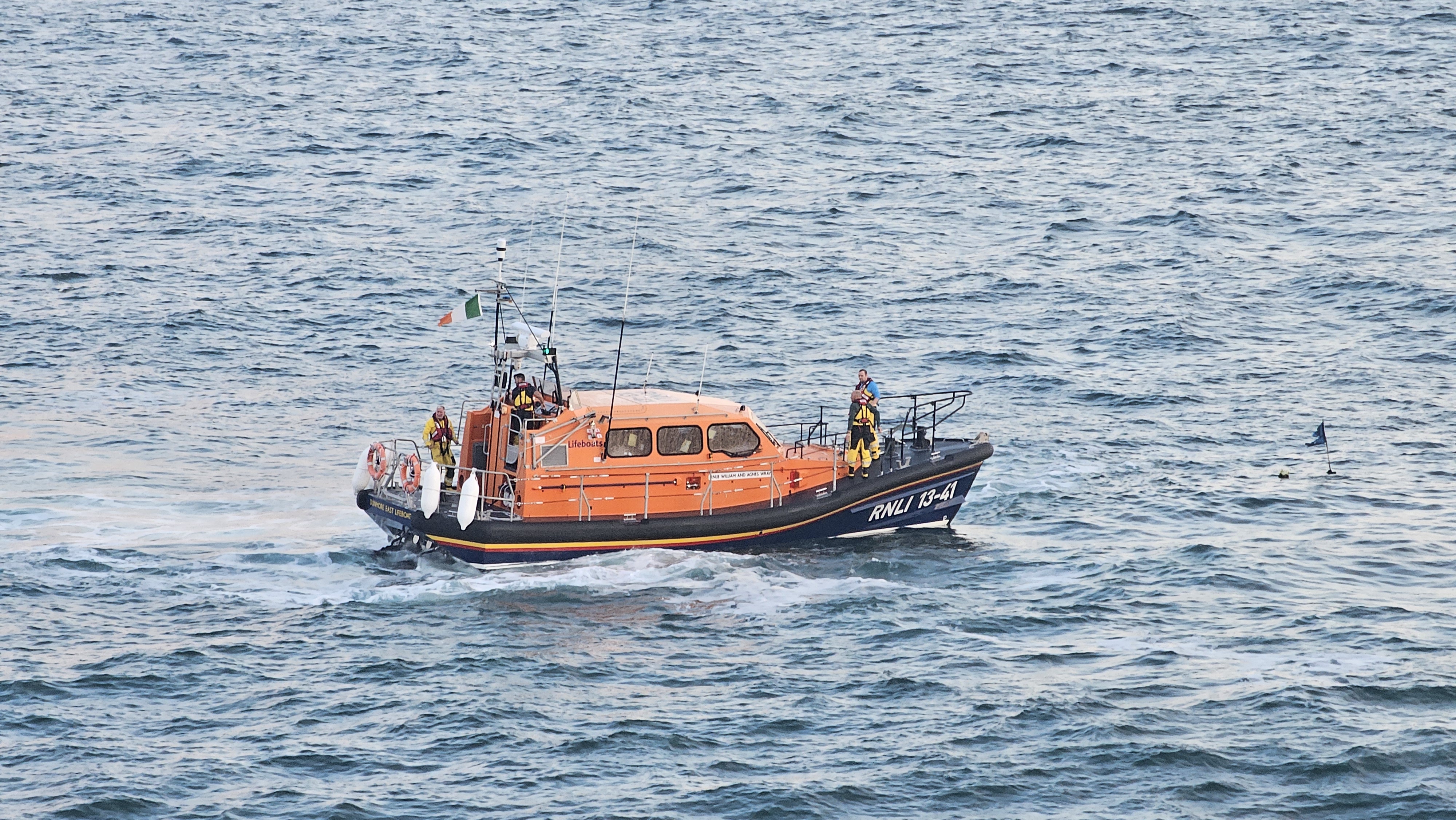 Photo of Dunmore East lifeboat at sea