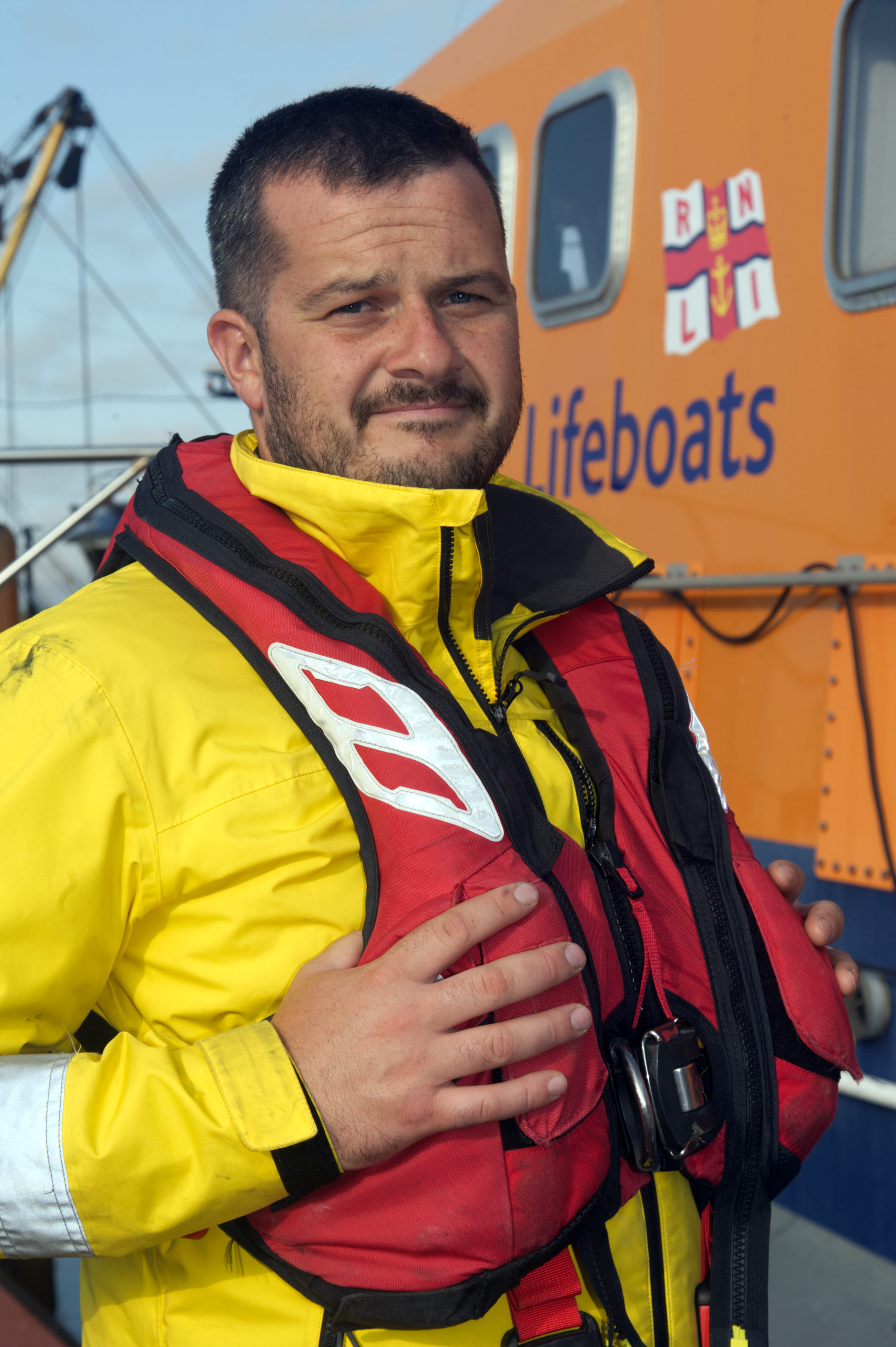 Picture shows a lifeboatman