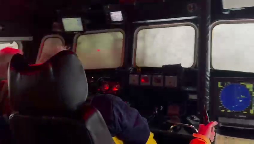 ALB's wheelhouse hit by large wave