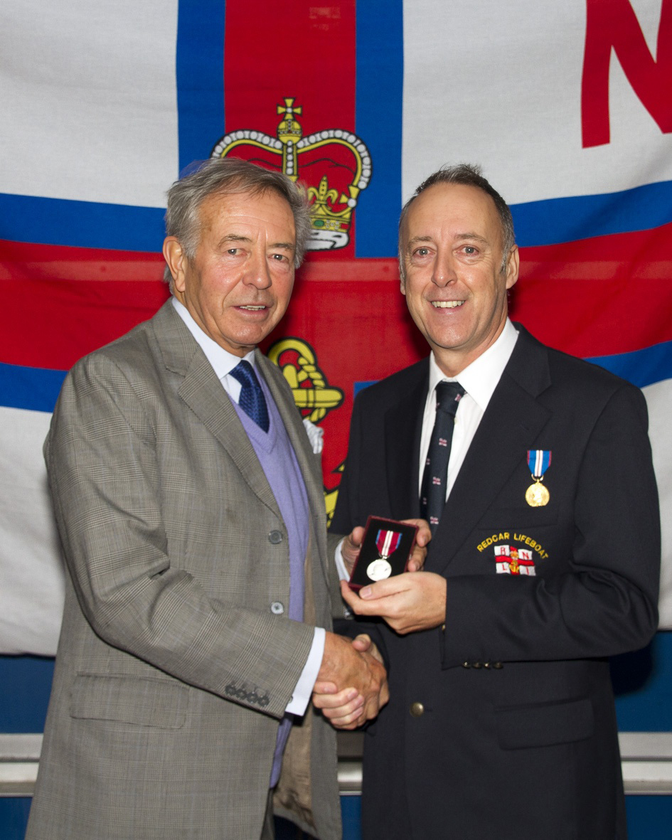 Lord Zetland presenting the Queens Diamond Jubilee medal in 2012 to Dave Cocks