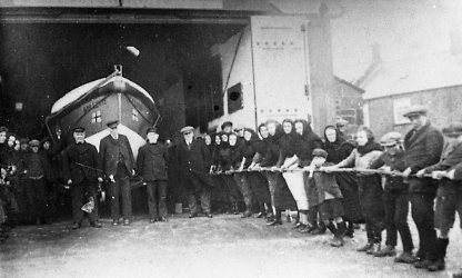 With the 'Ada Lewis' lifeboat 1922