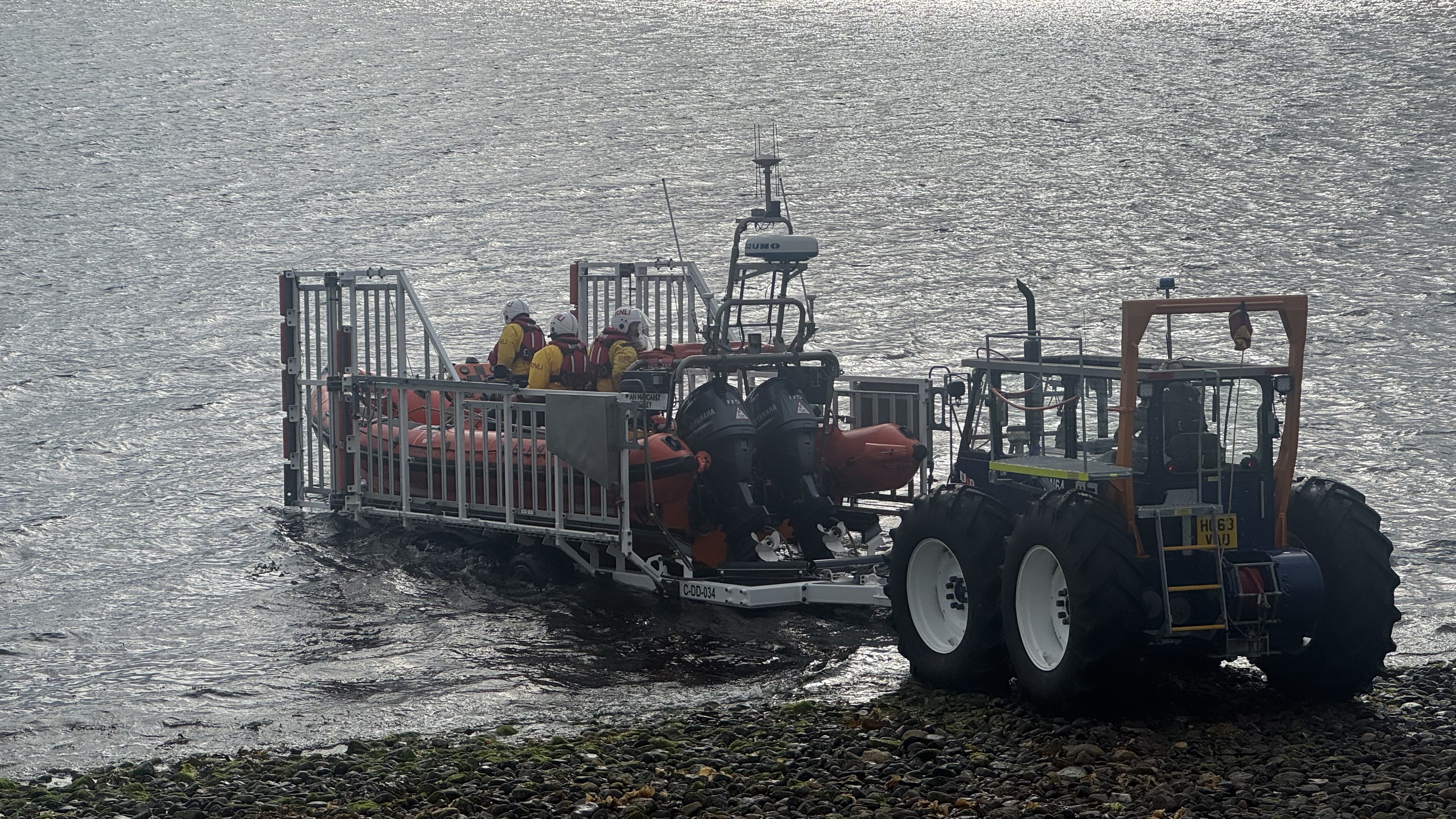 Launch of Largs lifeboat