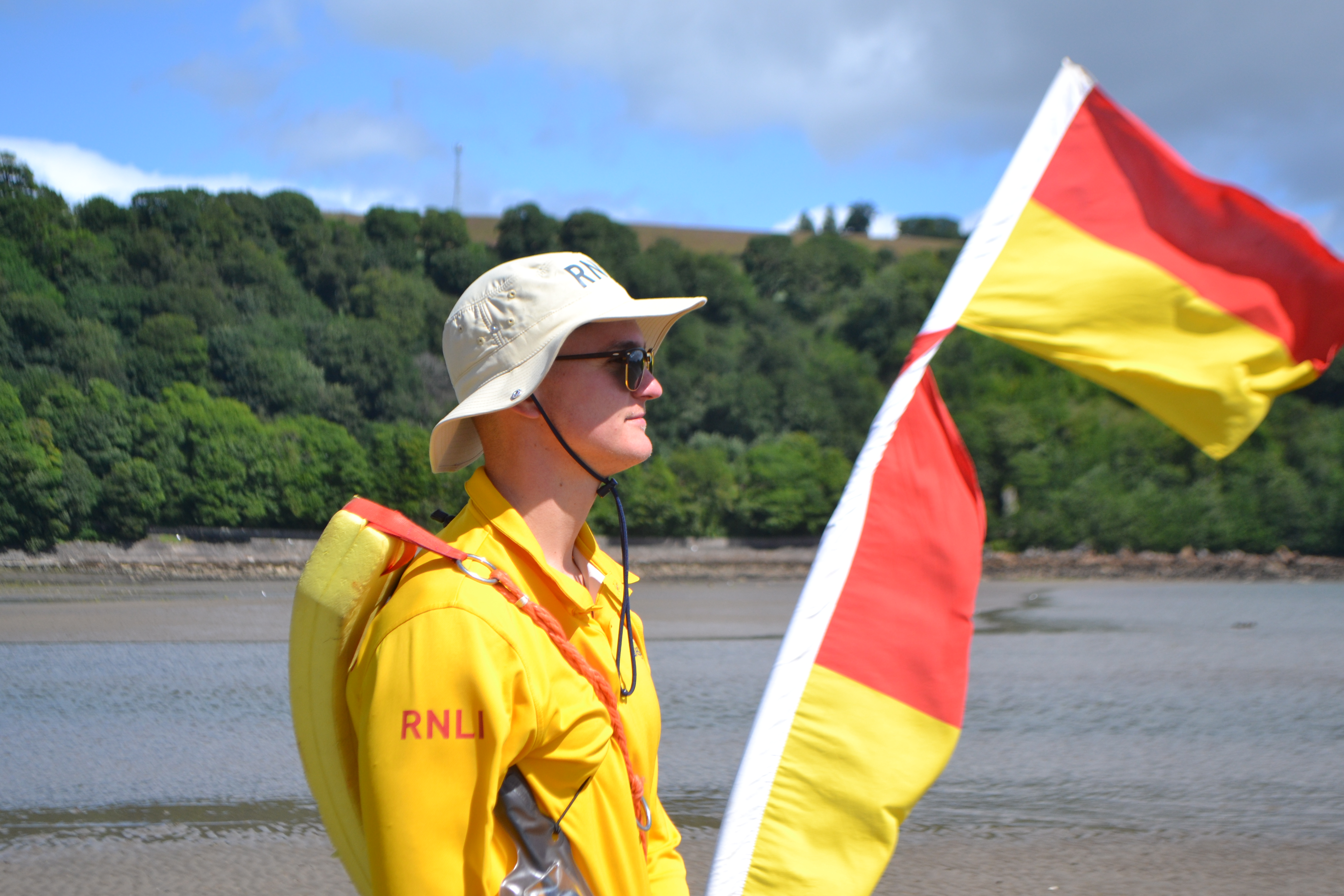 Bradley Schreiber a senior lifeguard with the RNLI