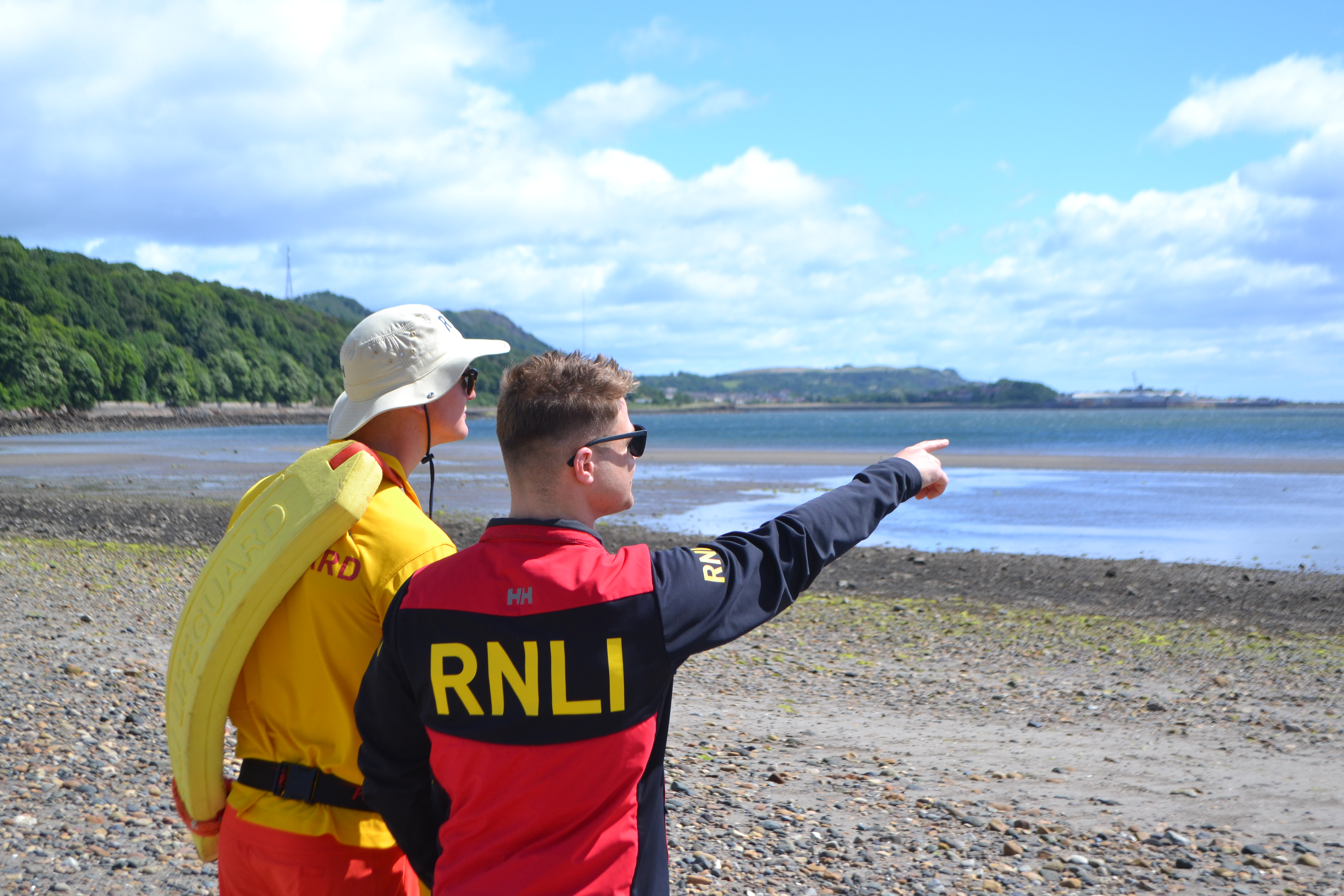 RNLI lifeguards Bradley Schreiber and Nick Parsons