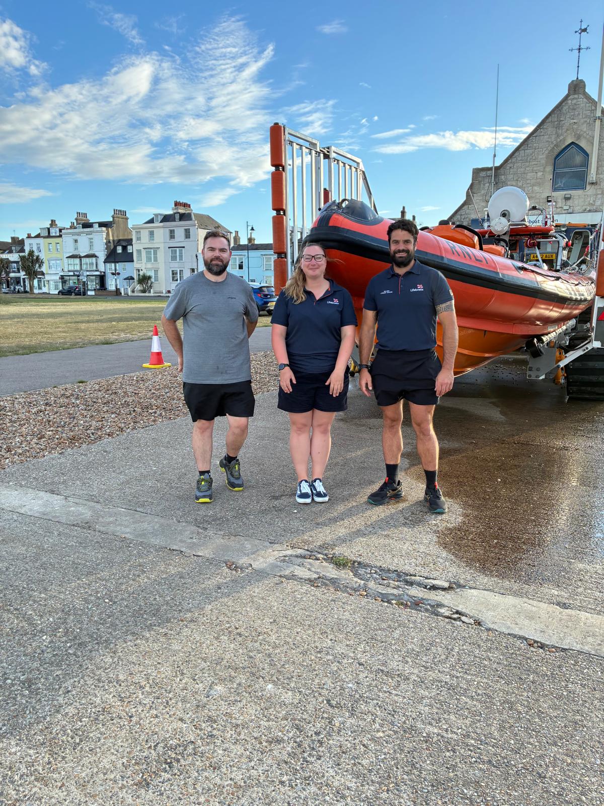 Rob Black, Ruth Oliver and Dan Sinclair after the assessments.