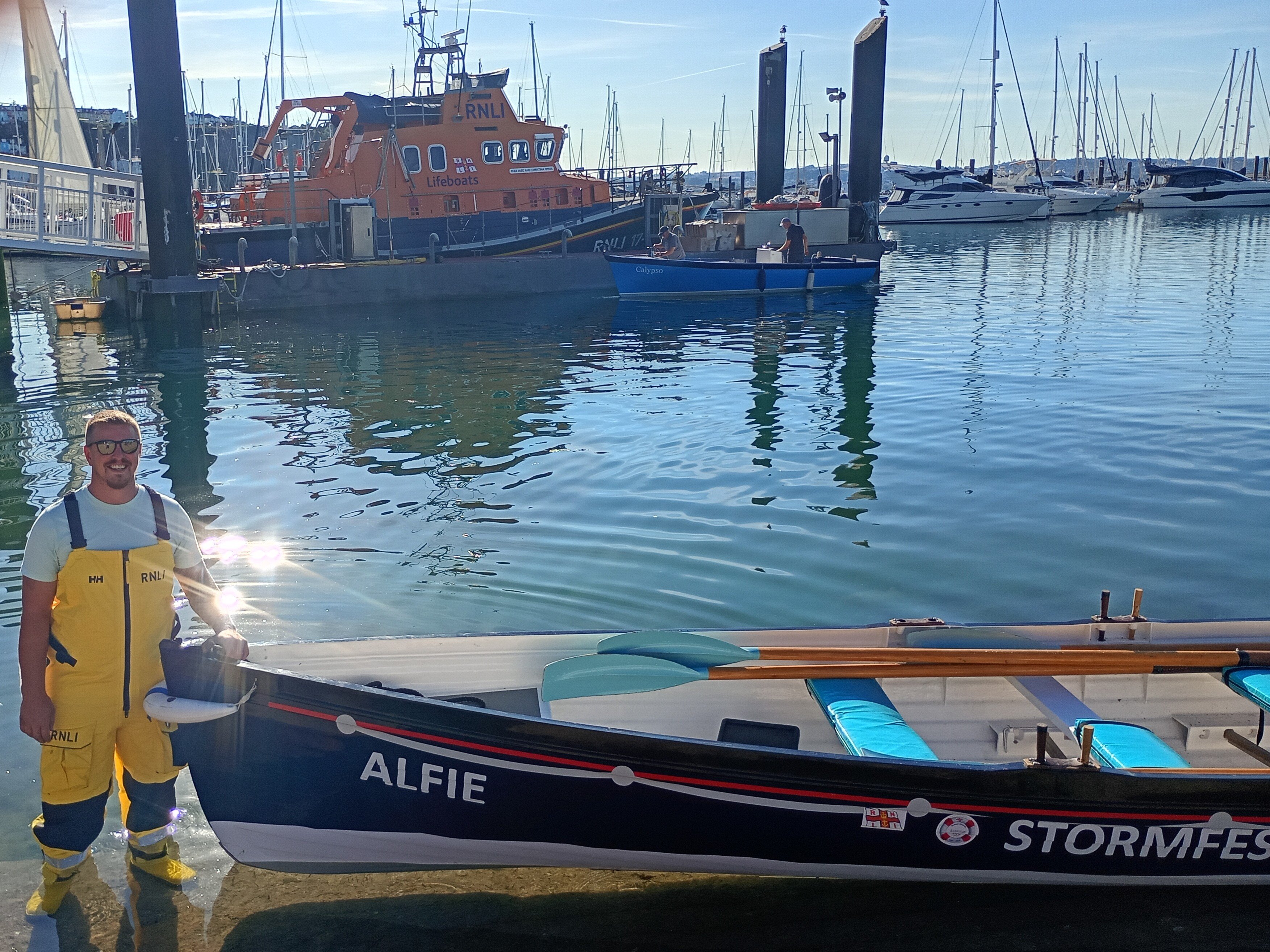 Mike Good, Torbay RNLI volunteer crew member and (w)rapper