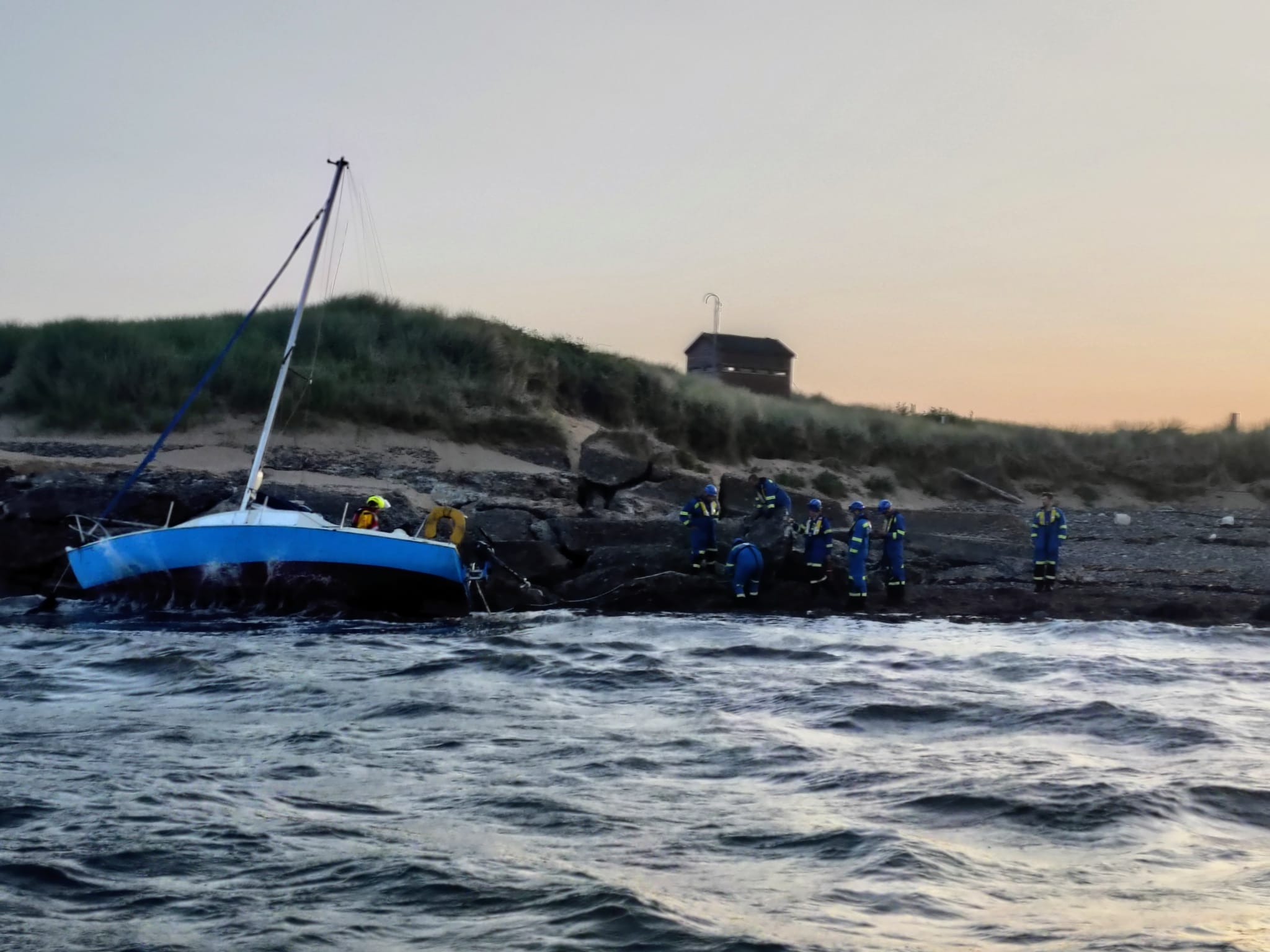 Stranded Yacht