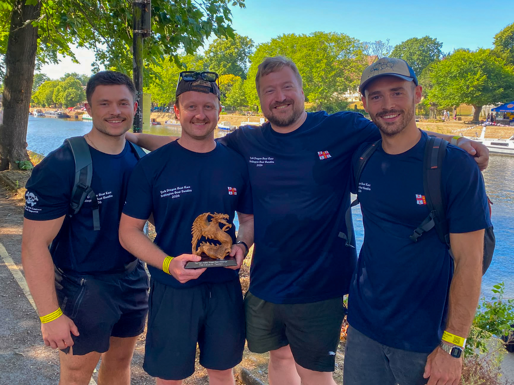 Trophy at the York Dragon Boat Challenge for fastest individual time.