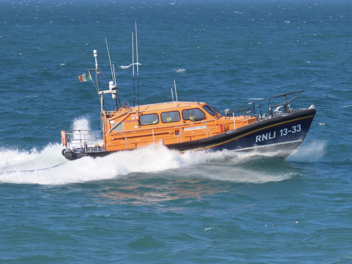 Wicklow all-weather lifeboat at sea