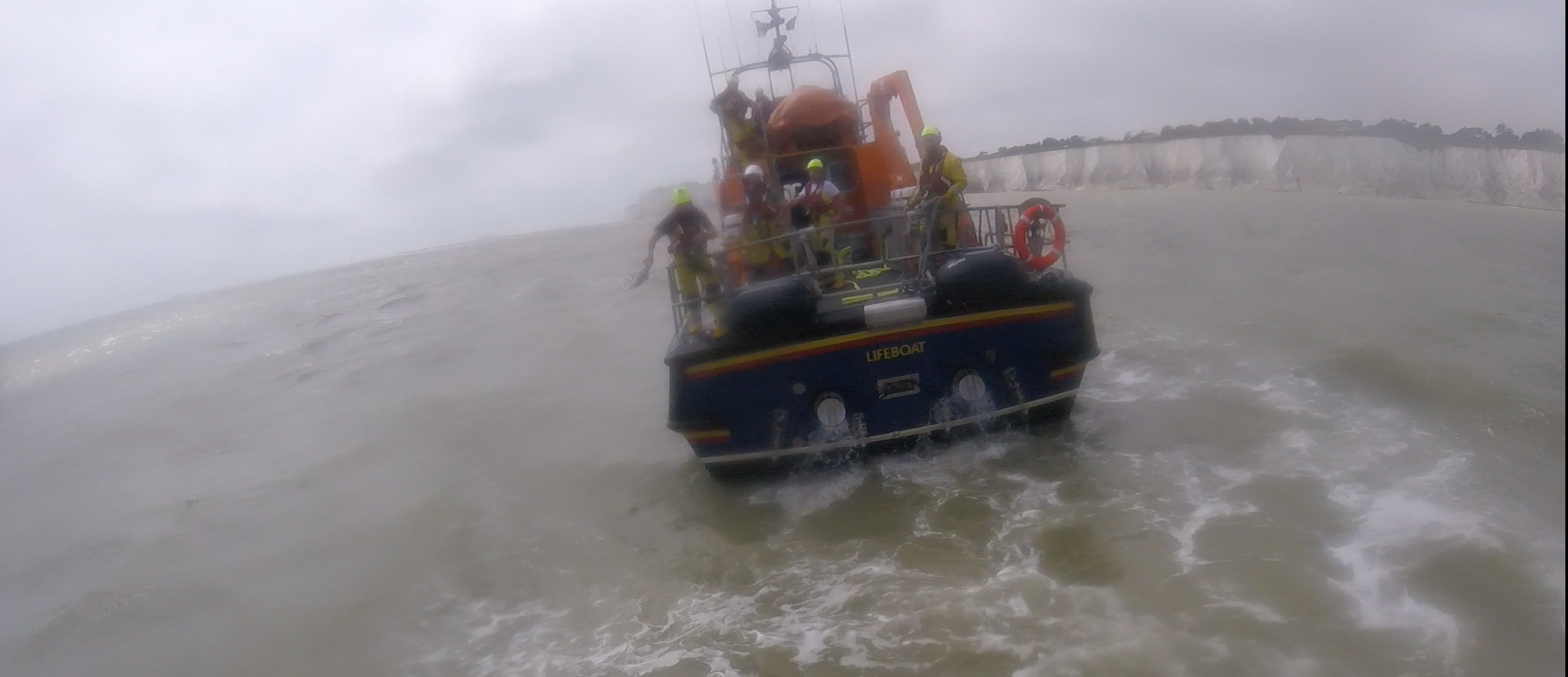 Dover lifeboat on scene.