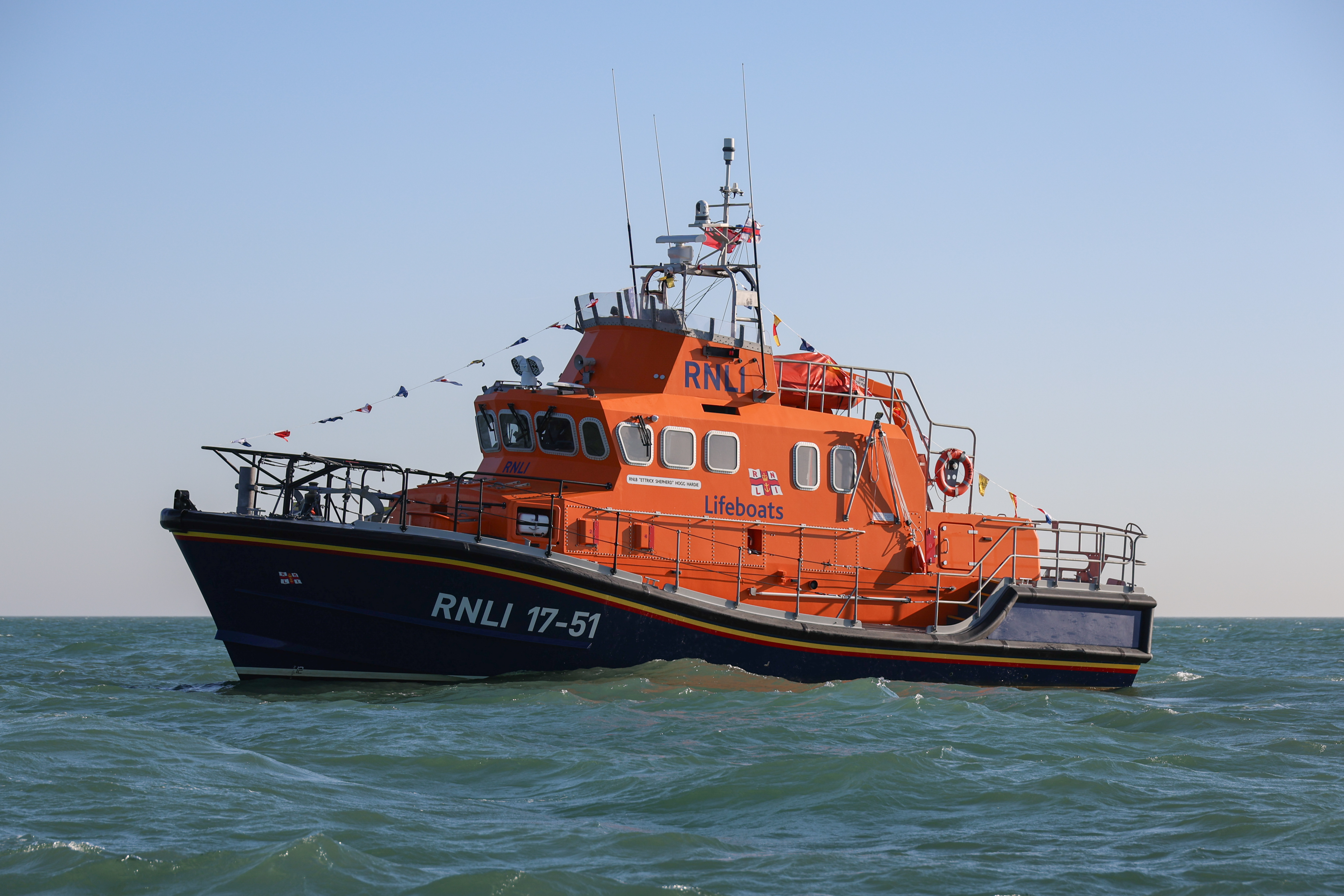 The Dover Lifeboat at sea
