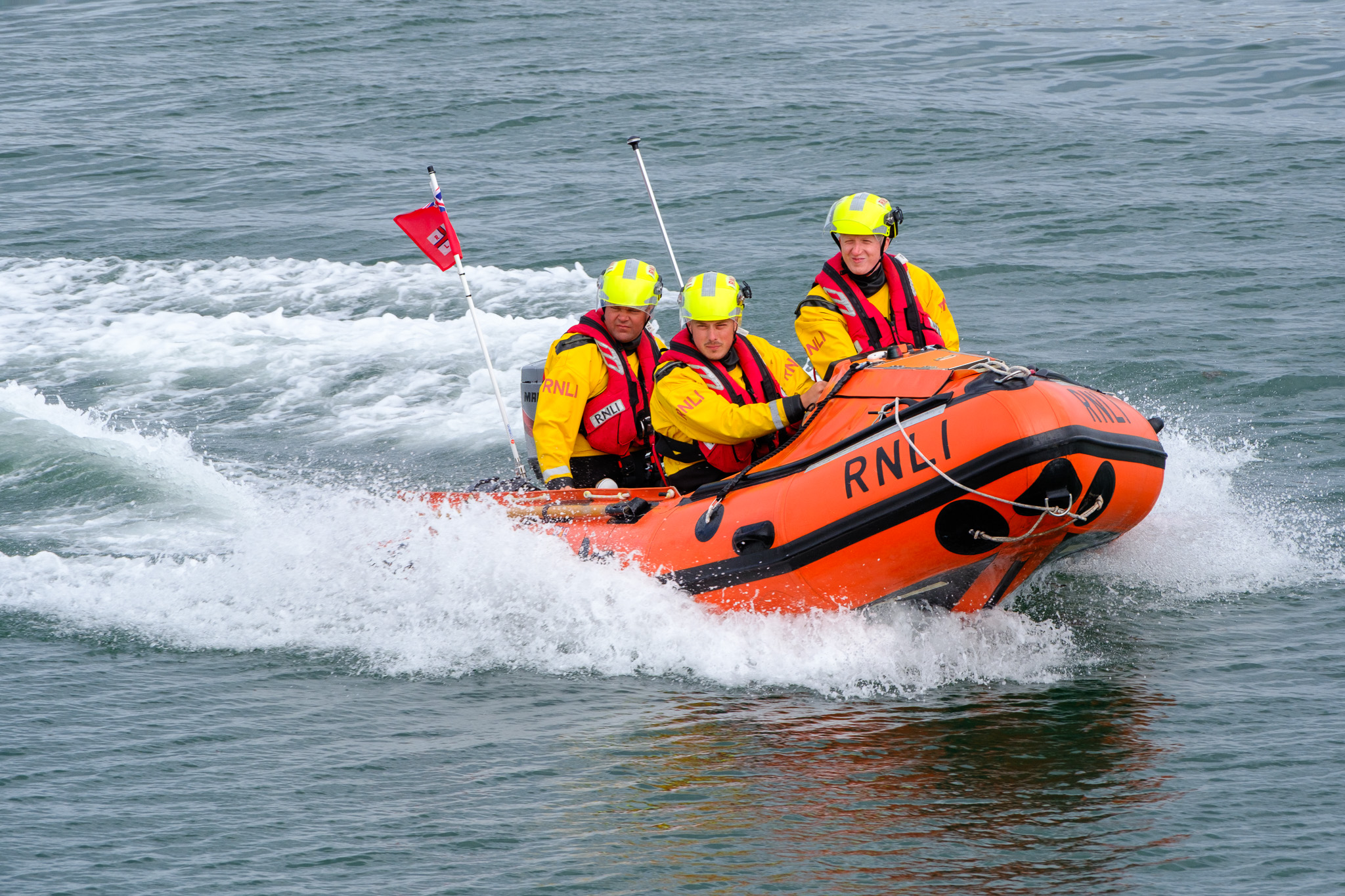 Stock photo of Whitby RNLI's inshore lifeboat.
