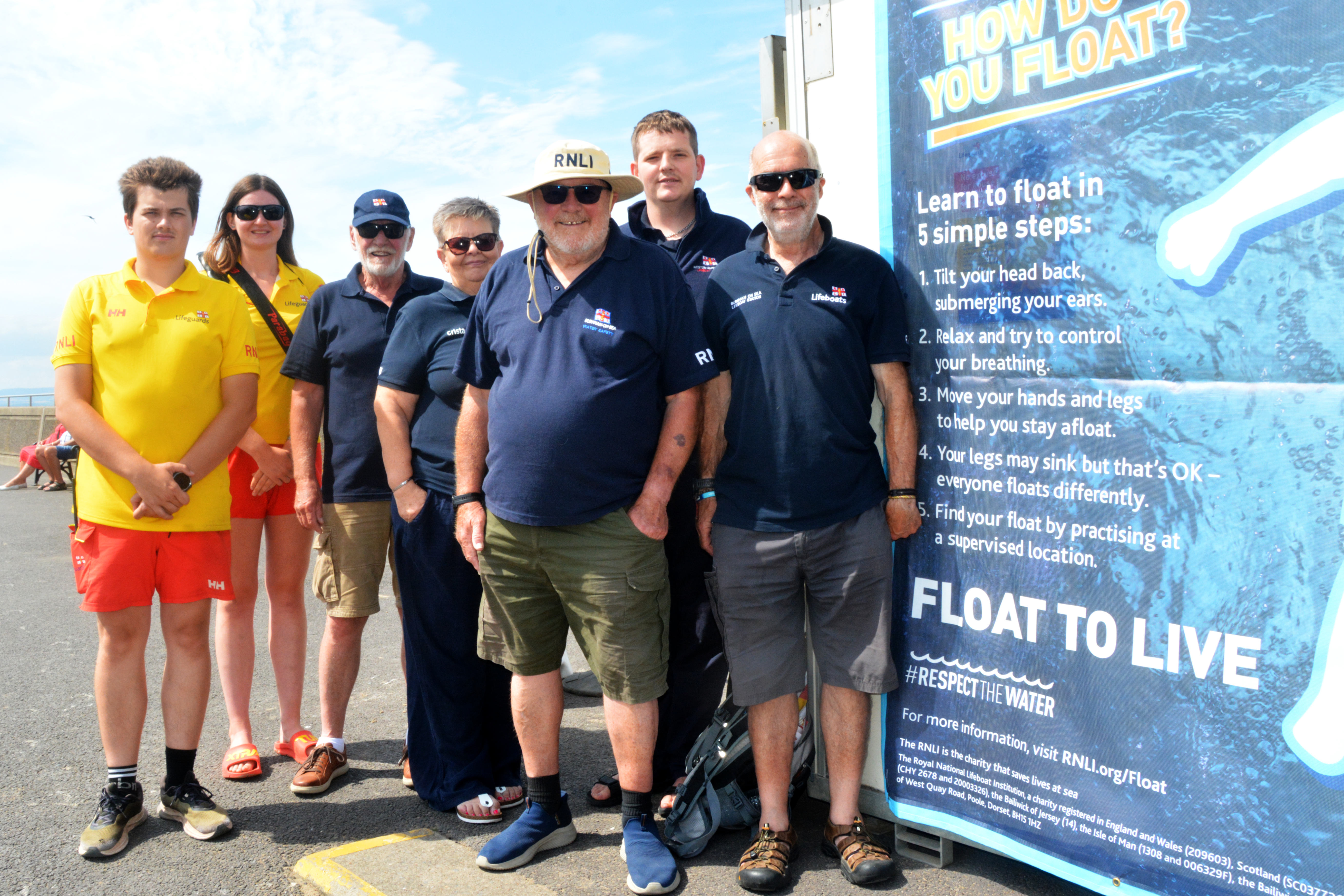 Members of the water safety team worked in liaison with Burnham-on-Sea Lifeguards