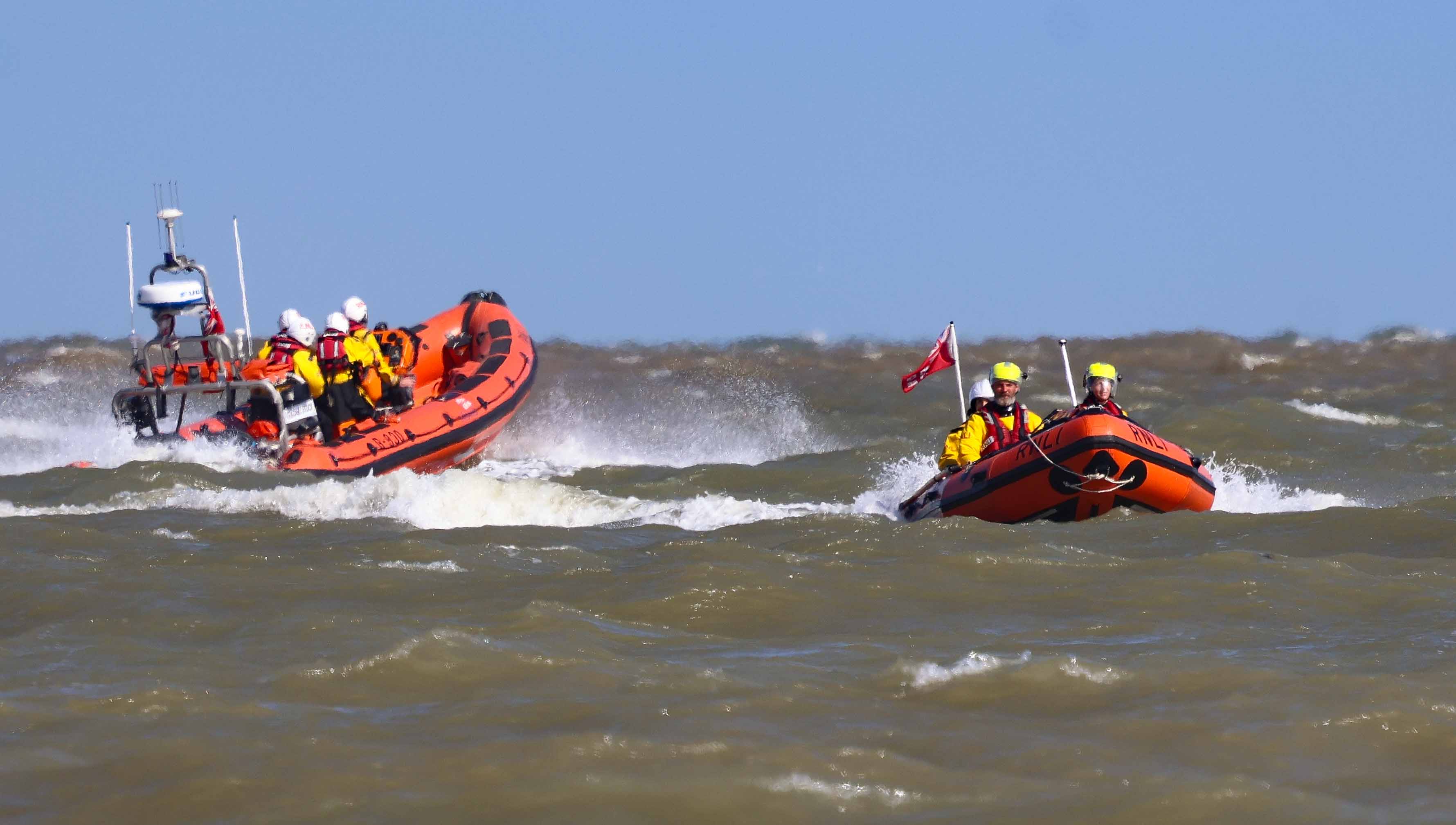 Margate's RNLI lifeboats during training exercise (RNLI Margate)