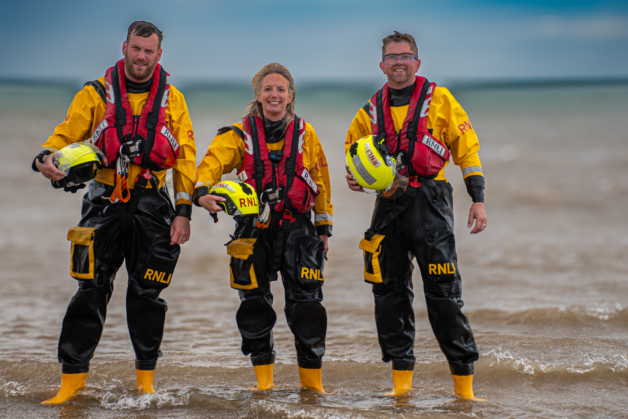Bridlington RNLI volunteer crew return after tasking at Fraisthorpe.
