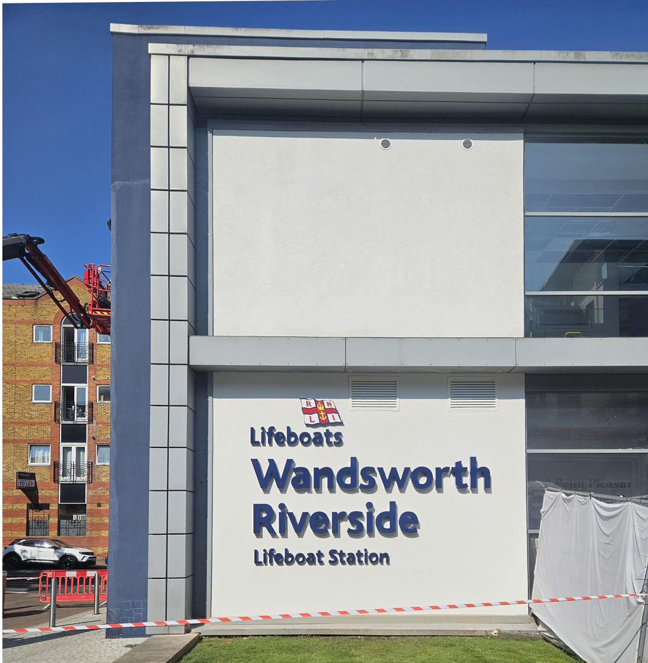 New signage for Wandsworth Riverside