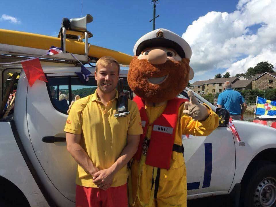 Carl in his lifeguarding days with Stormy Stan