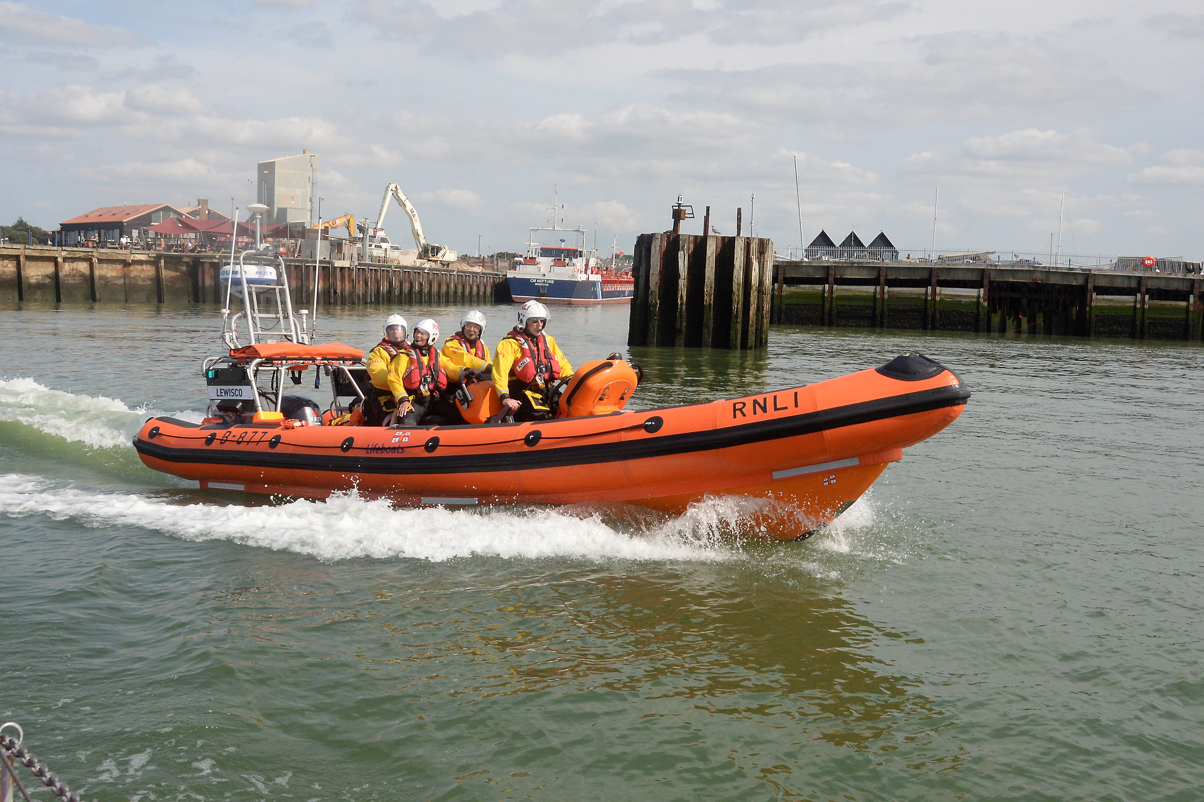 Lewisco, the Whitstable B-Class lifeboat.