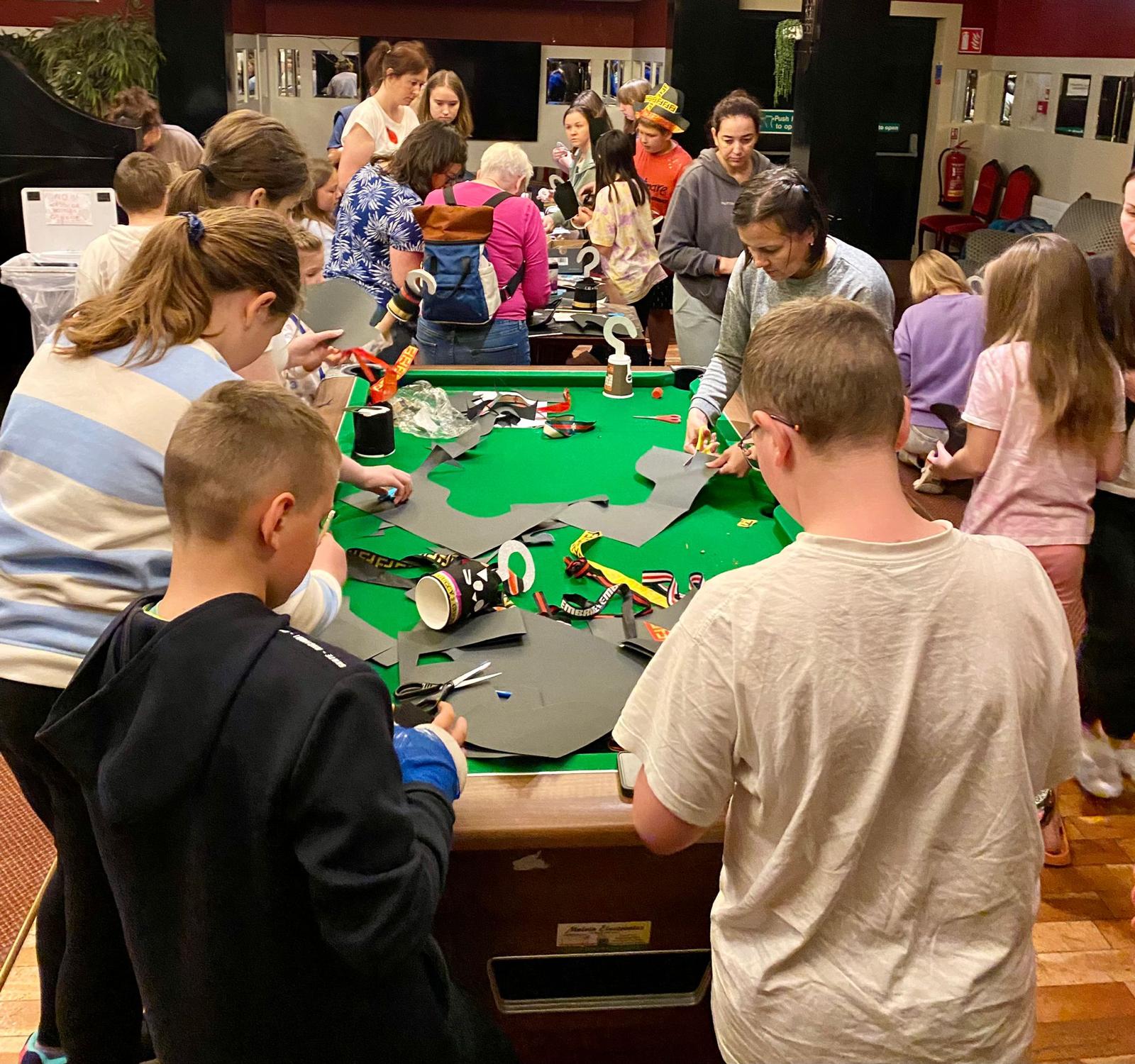 Children making Pirate outfits