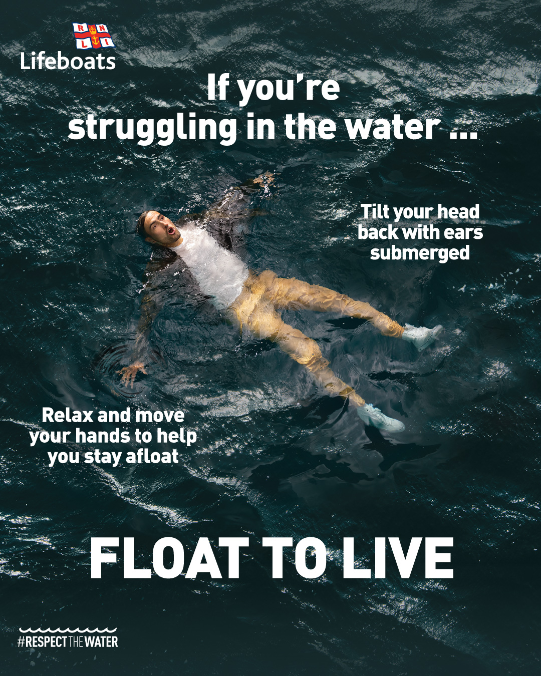 Float to Live campaign image.