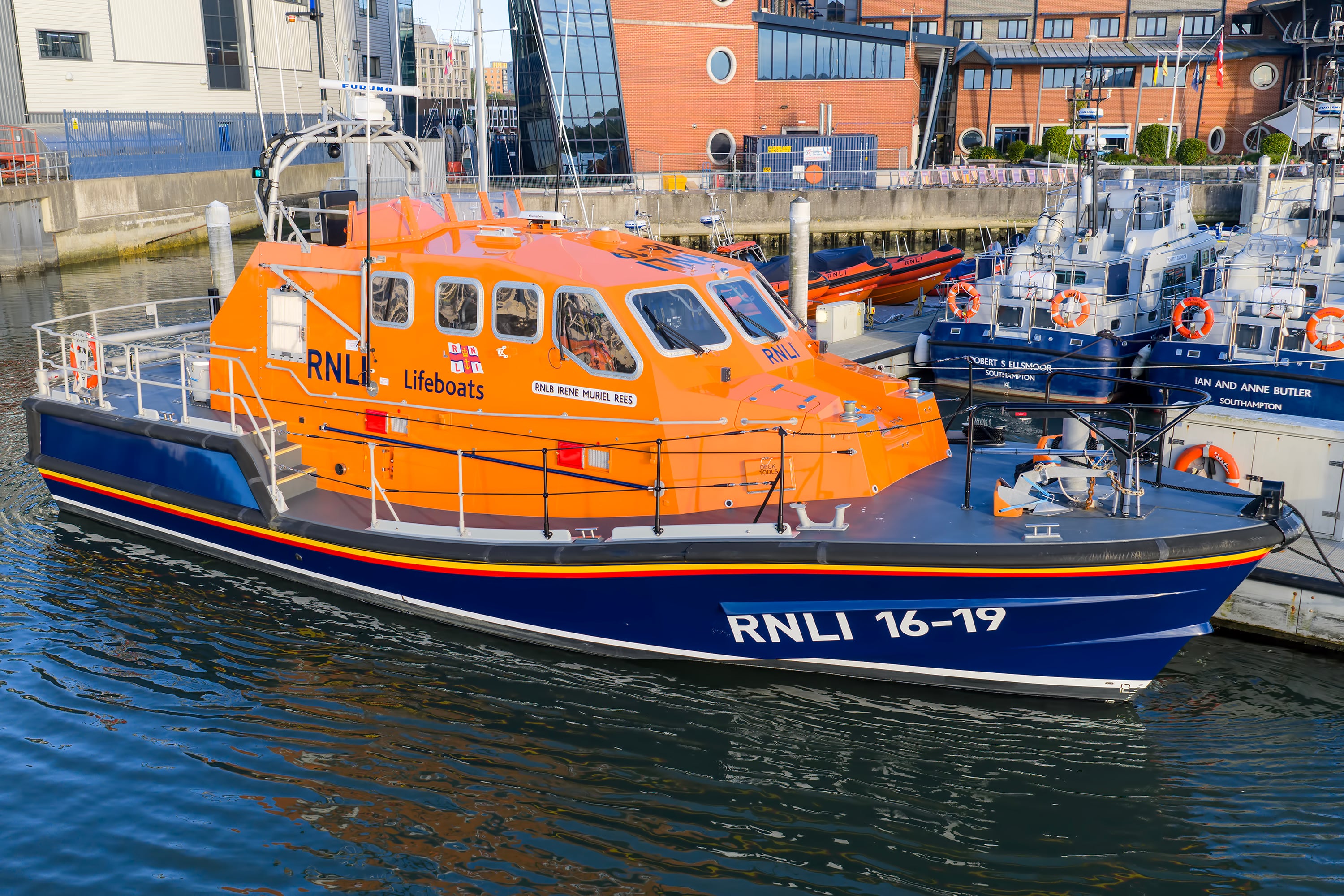 Tamar class lifeboat in Poole
