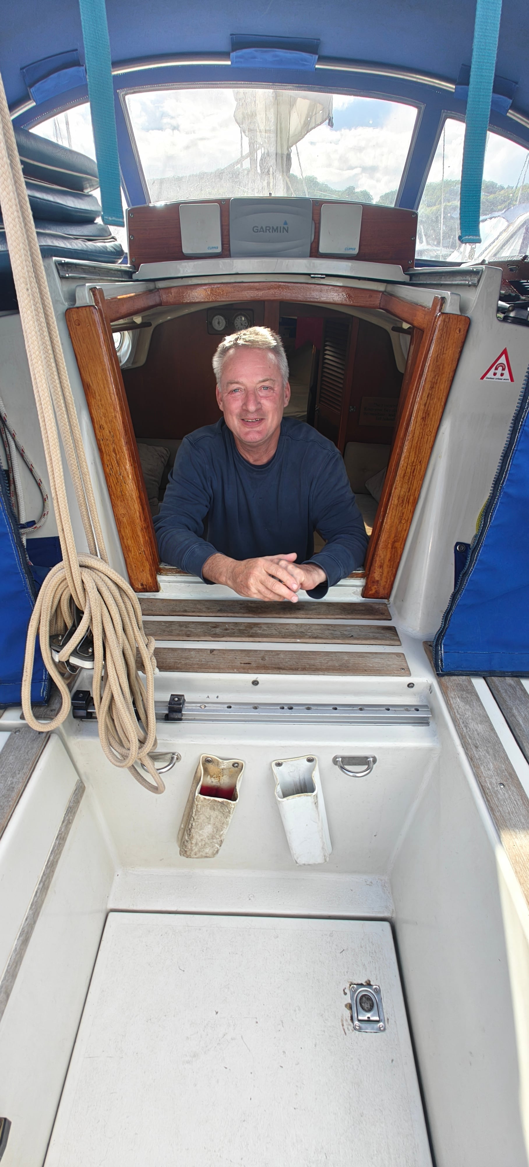 Neil Marshall aboard Waikare #2