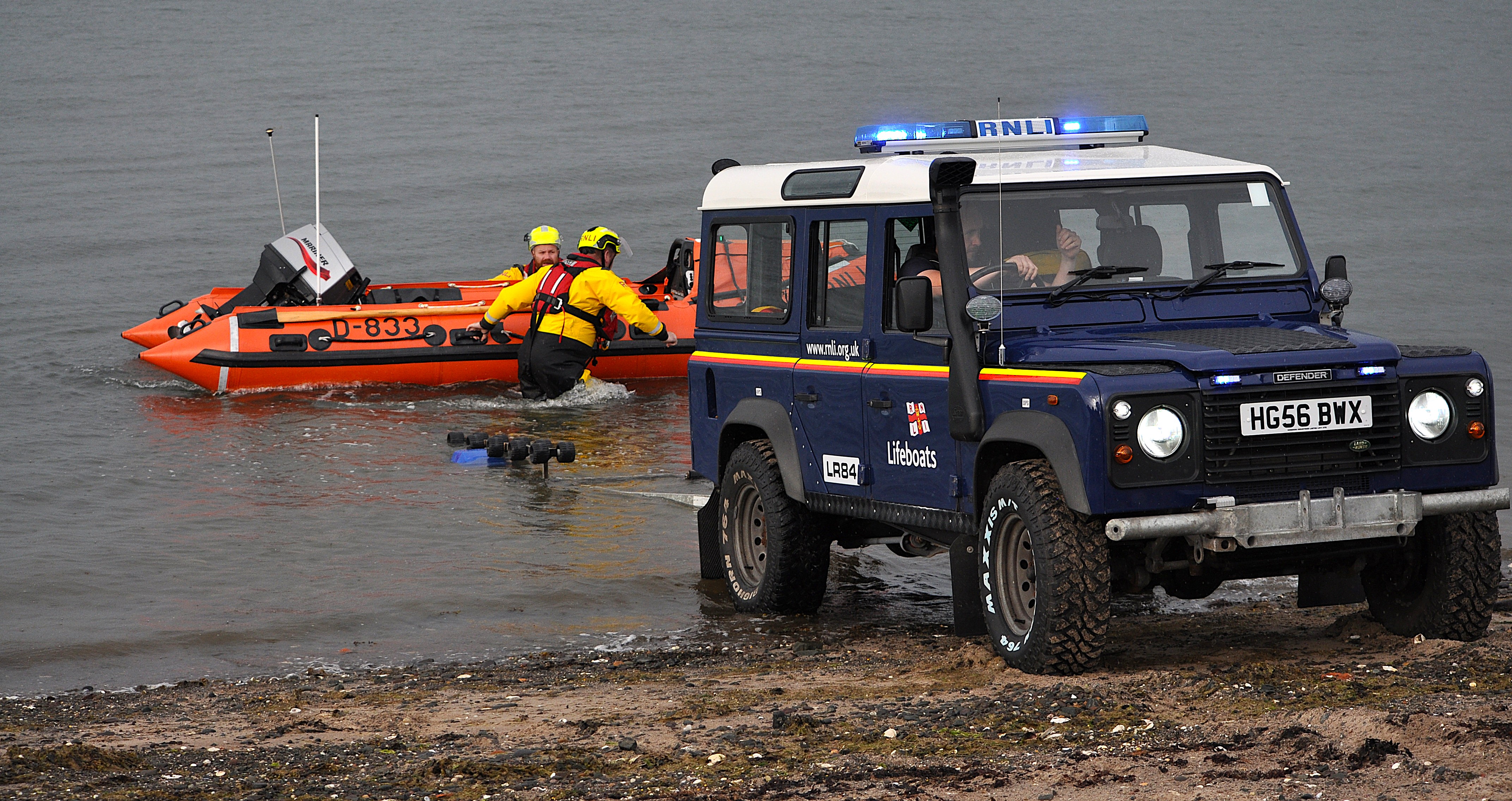 Stranraer RNLI volunteers in action