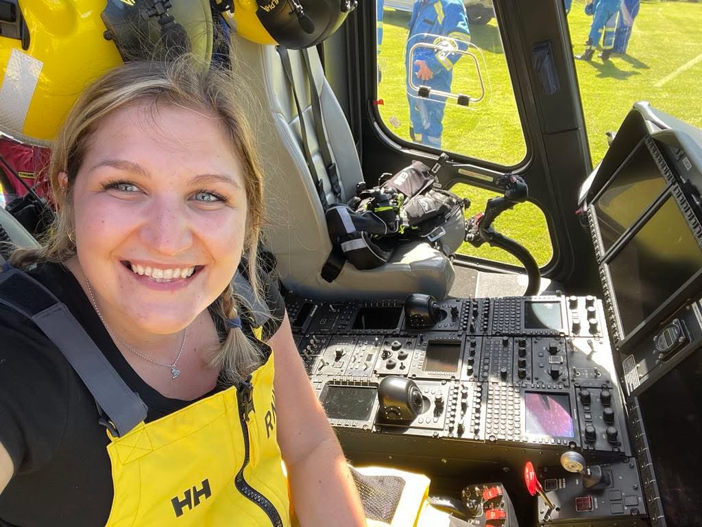 Jenny Hampson, newly qualified Coxswain (afloat mechanic)