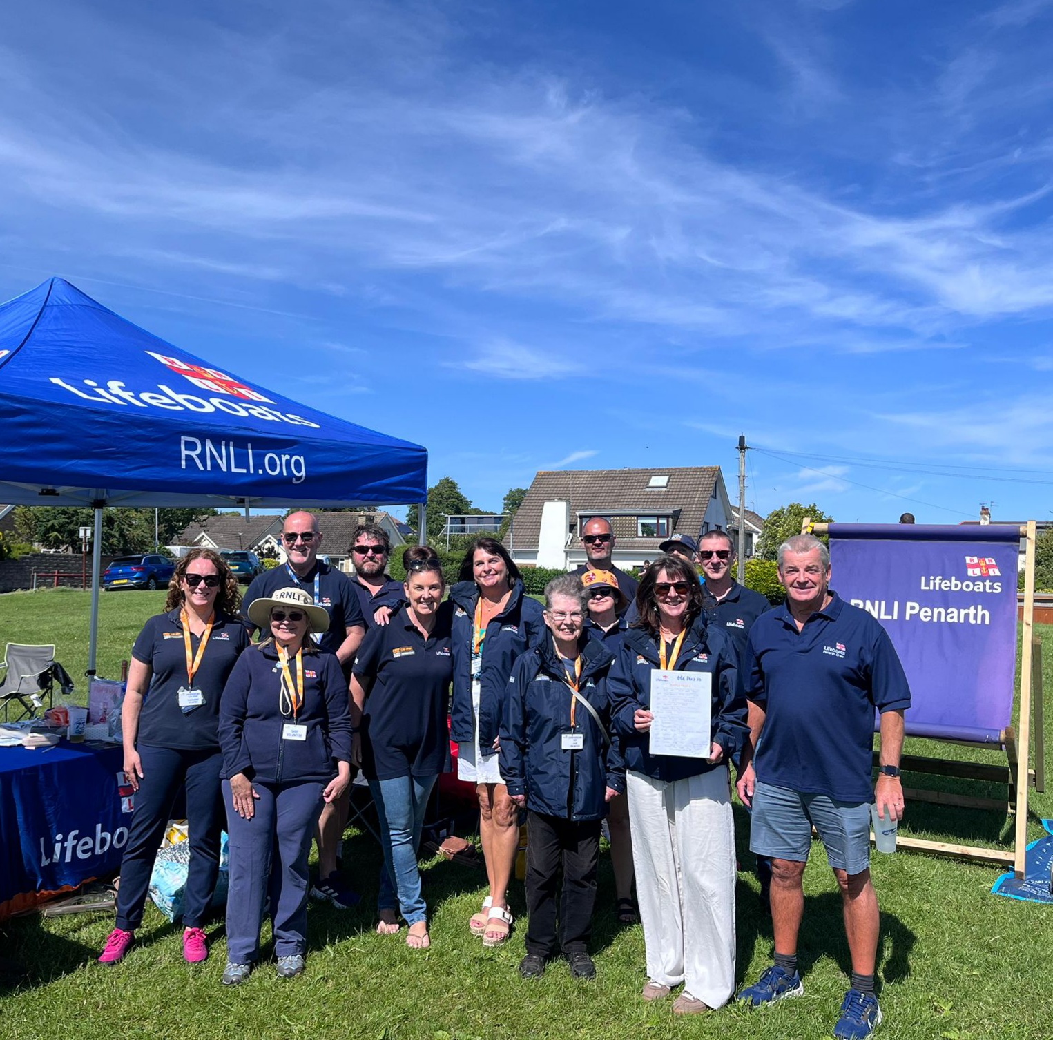 Team photo of Penarth RNLI volunteers