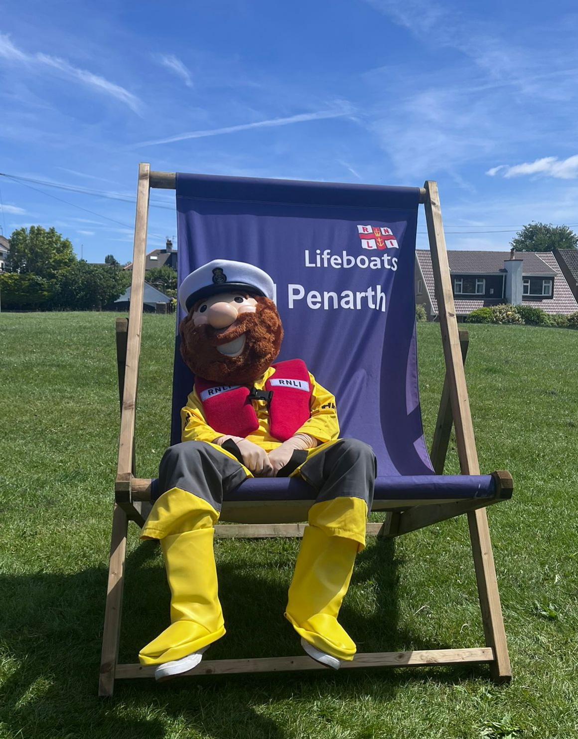 stormy stan resting in a huge deck chair