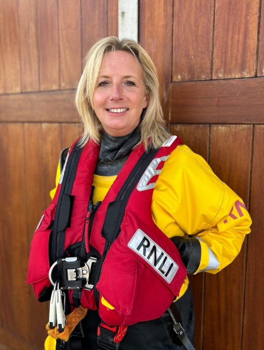 Bridlington RNLI volunteer helm - Sarah Berrey.