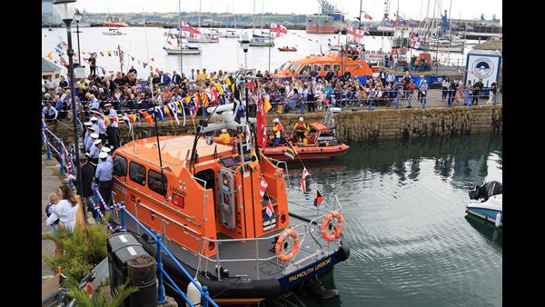 Tim Hackwell Falmouth RNLI officially name their new Shannon class lifeboat | RNLI