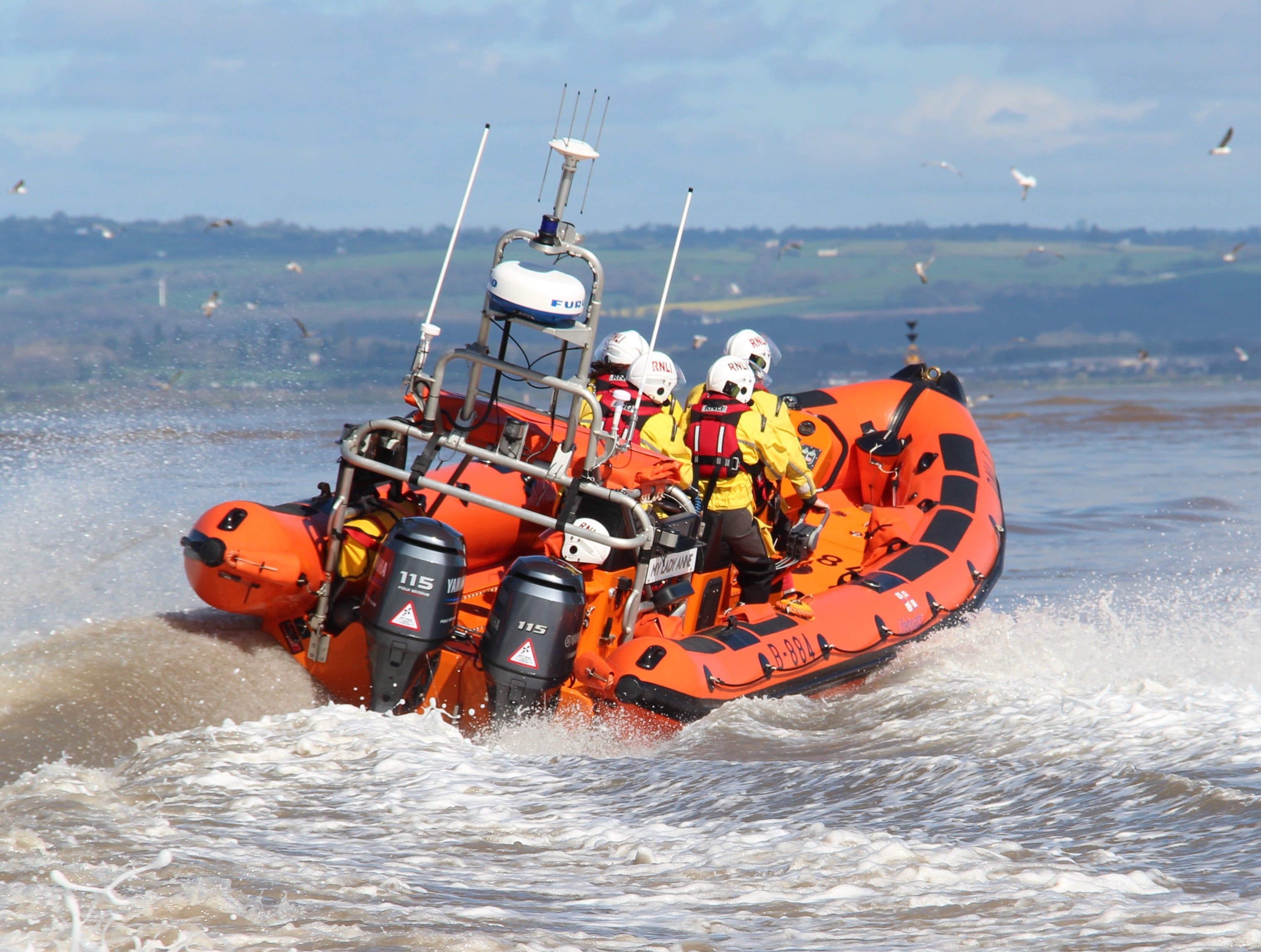 • My Lady Anne the Atlantic 85 lifeboat on which the trainees will be serving alongside their crew mates.