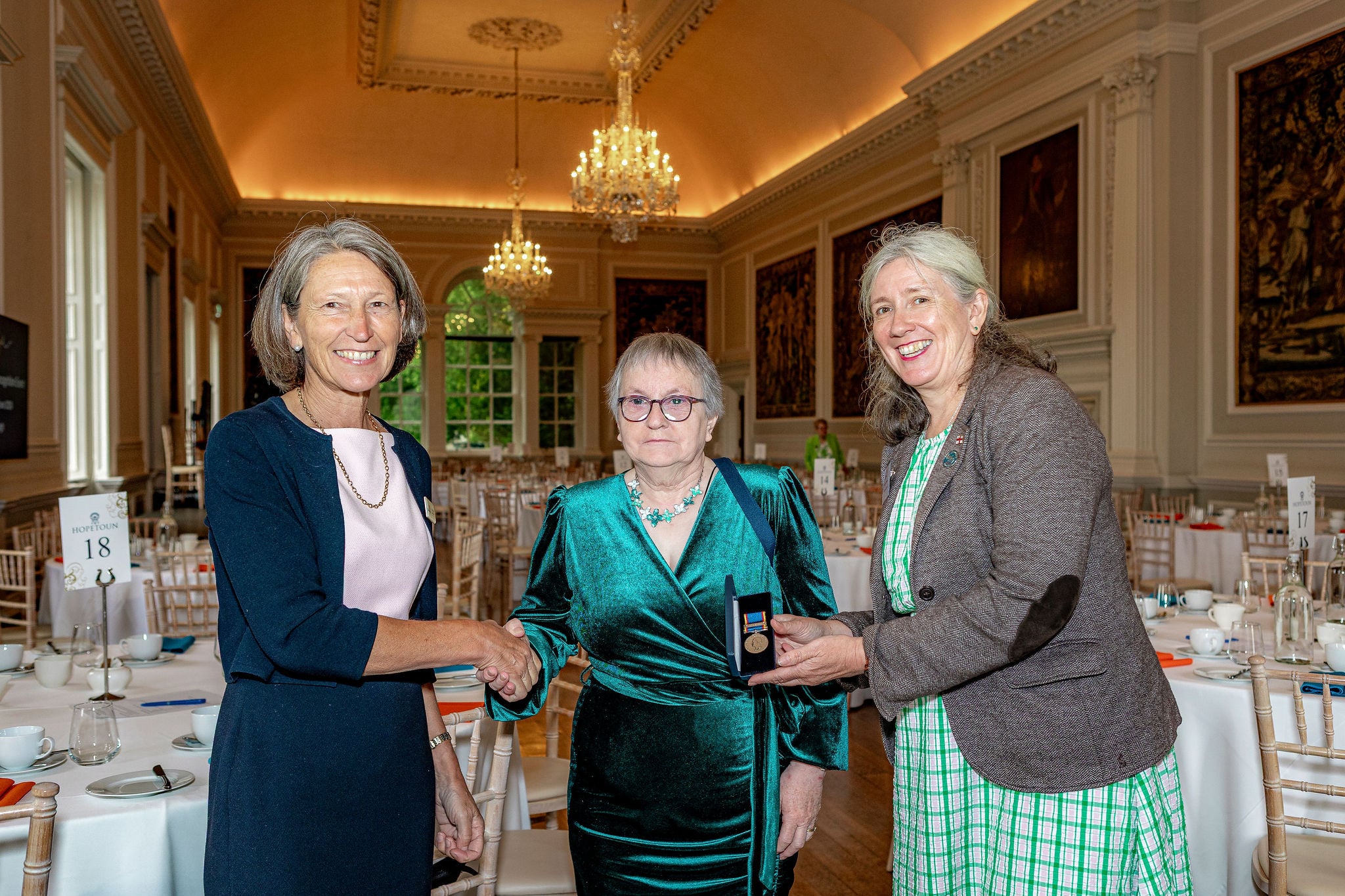 Fiona Fell (L) Faye Clarke (M) Carolyn Greene (R)