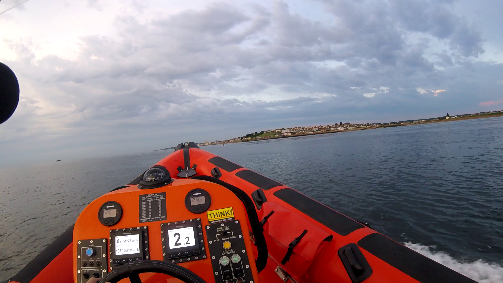 Whitstable lifeboat heads for Hampton, Herne Bay to assist a jet skier on Saturday evening.